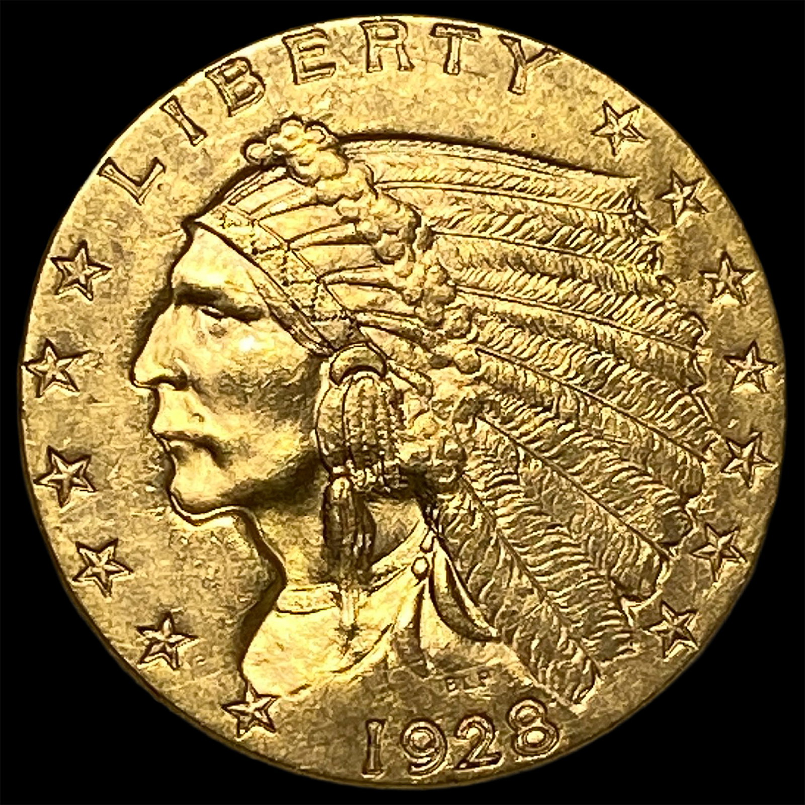 1928 Indian Head Gold $2.50 Quarter Eagle UNCIRCULATED: 1928 Indian Head Gold $2.50 Quarter Eagle UNCIRCULATED