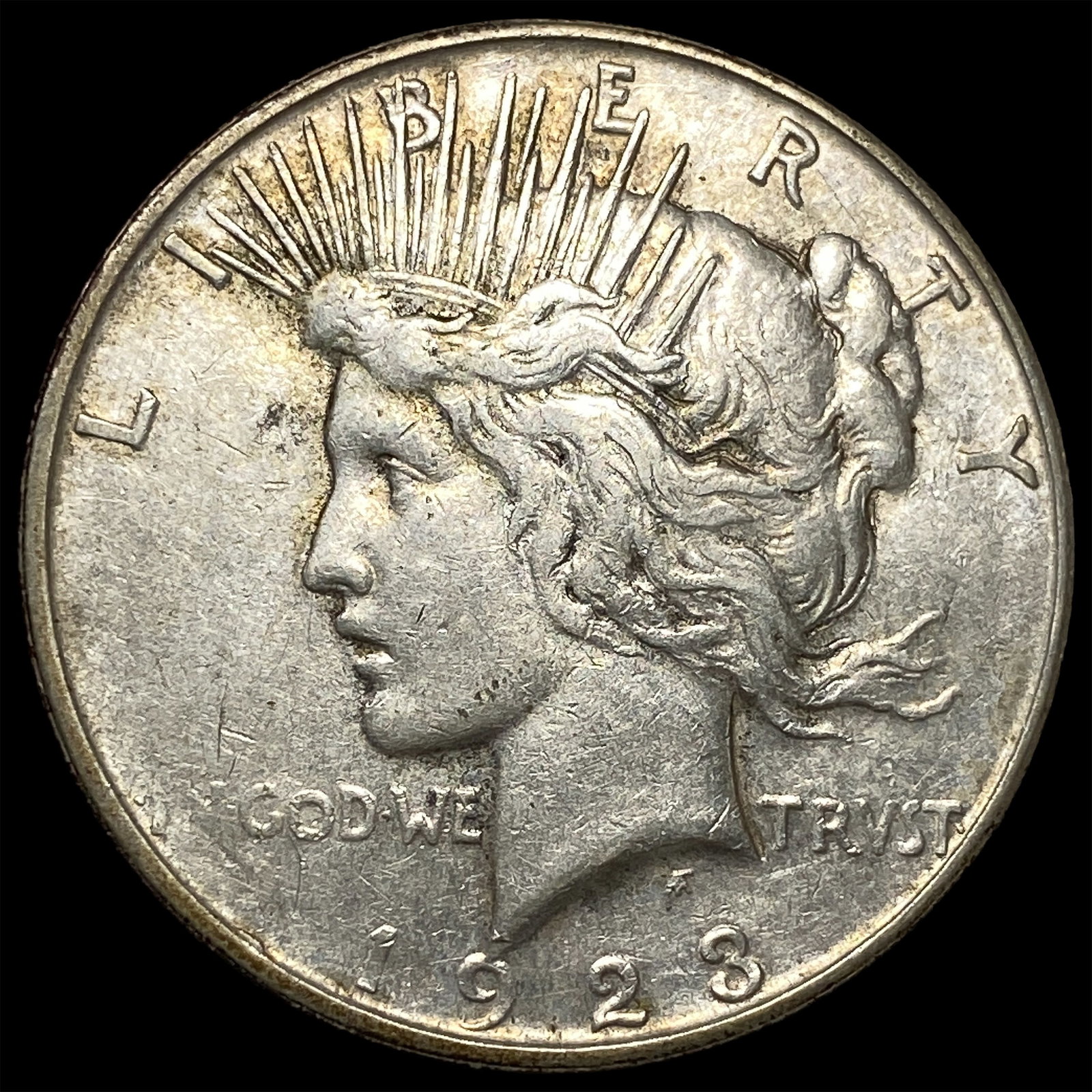 1923-S Silver Peace Dollar NEARLY UNCIRCULATED: 1923-S Silver Peace Dollar NEARLY UNCIRCULATED