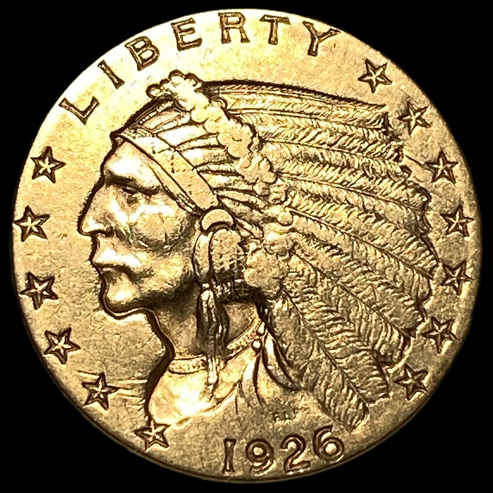 1926 Indian Head Gold $2.50 Quarter Eagle UNCIRCULATED: 1926 Indian Head Gold $2.50 Quarter Eagle UNCIRCULATED