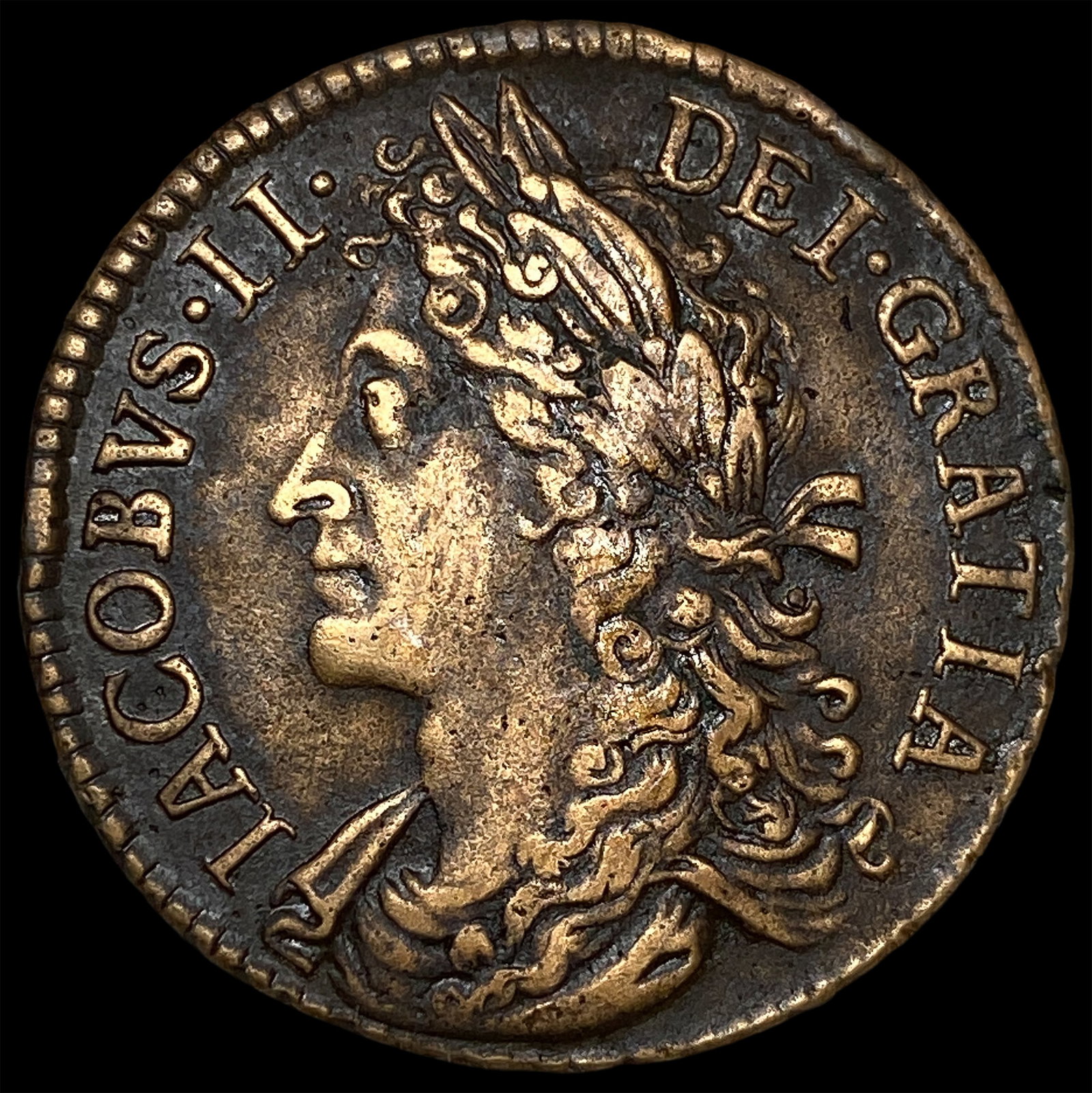 1689 England James II Gunmoney Halfcrown CLOSELY UNCIRCULATED (1 of 2)