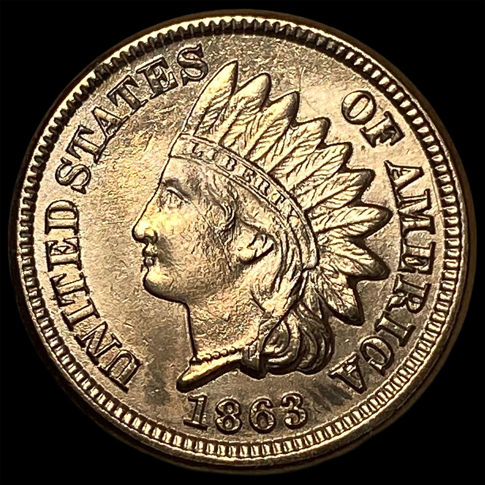 1863 Indian Head Cent UNCIRCULATED (1 of 2)