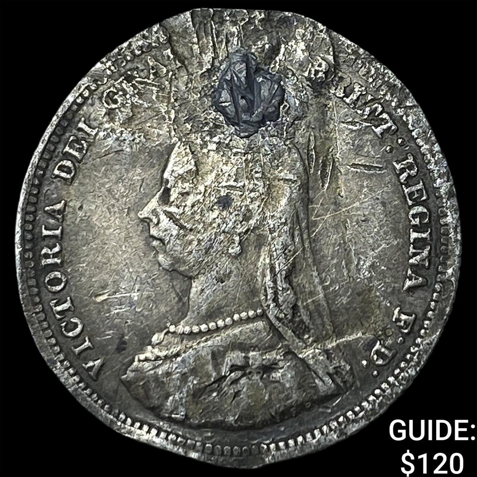 1888 Great Britain Silver 1 Shilling Jubilee Head (1 of 2)