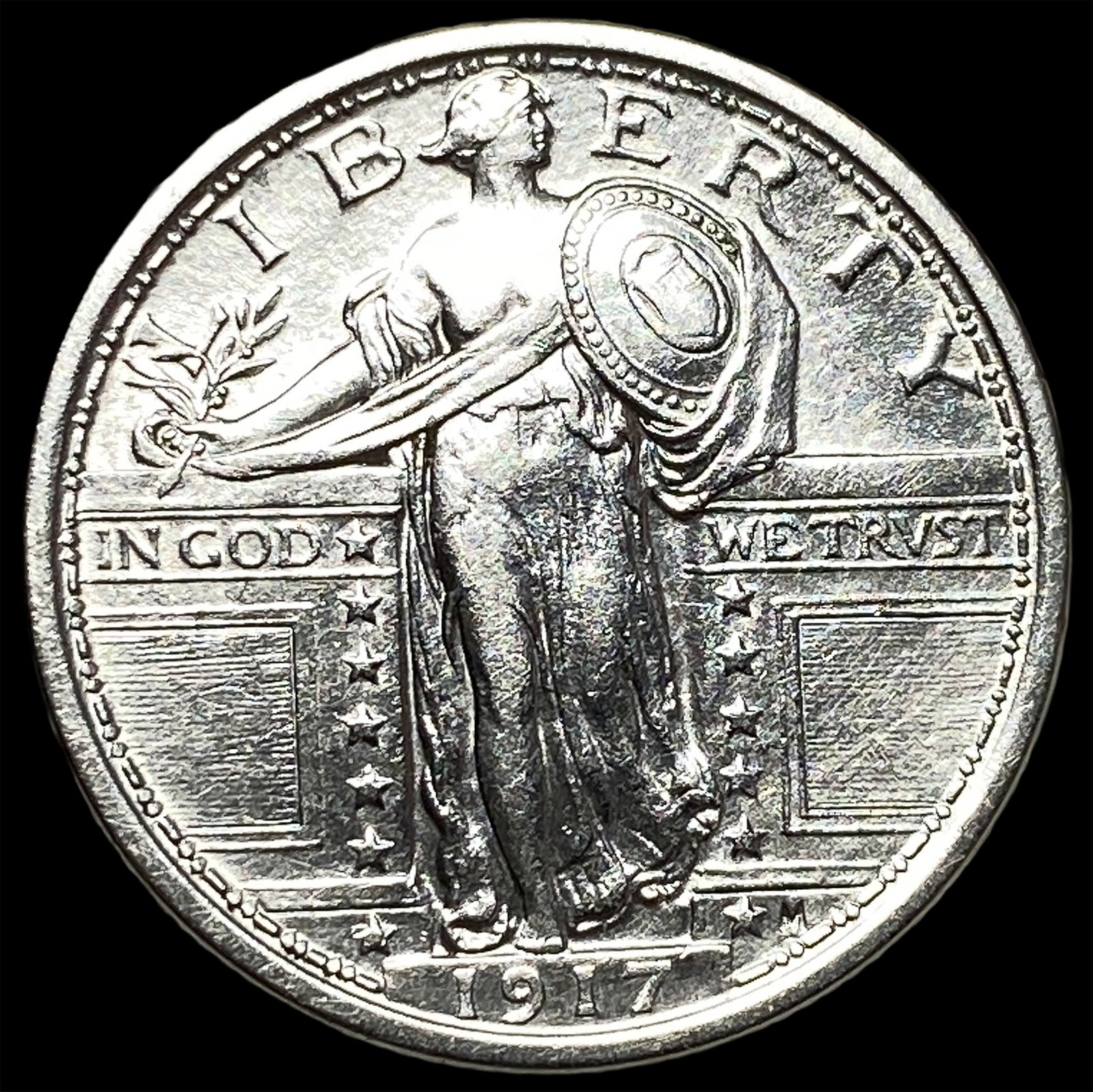 1917 Type 1 Standing Liberty Quarter UNCIRCULATED: 1917 Type 1 Standing Liberty Quarter UNCIRCULATED