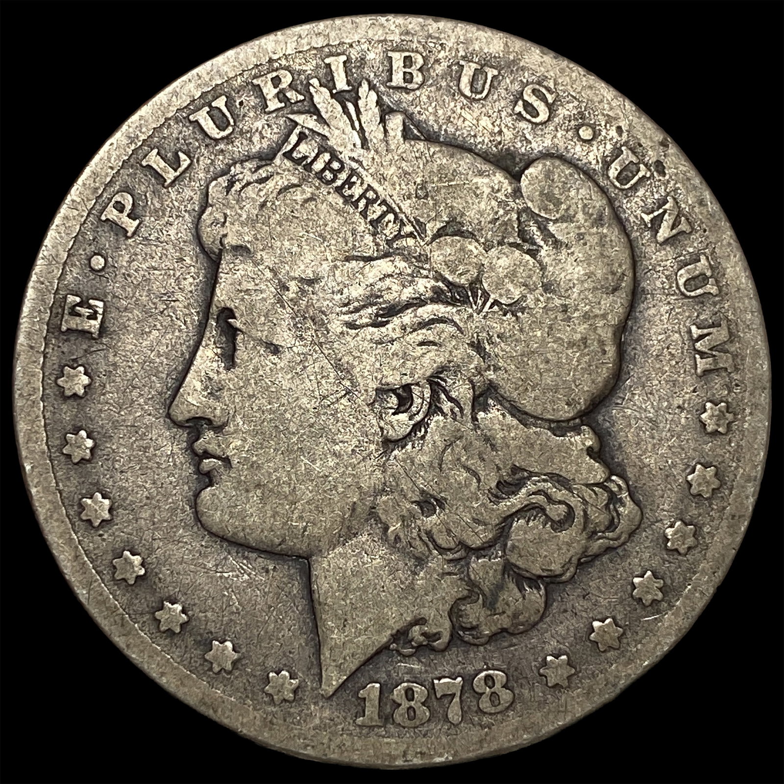 1878-CC Silver Morgan Dollar NICELY CIRCULATED: 1878-CC Silver Morgan Dollar NICELY CIRCULATED