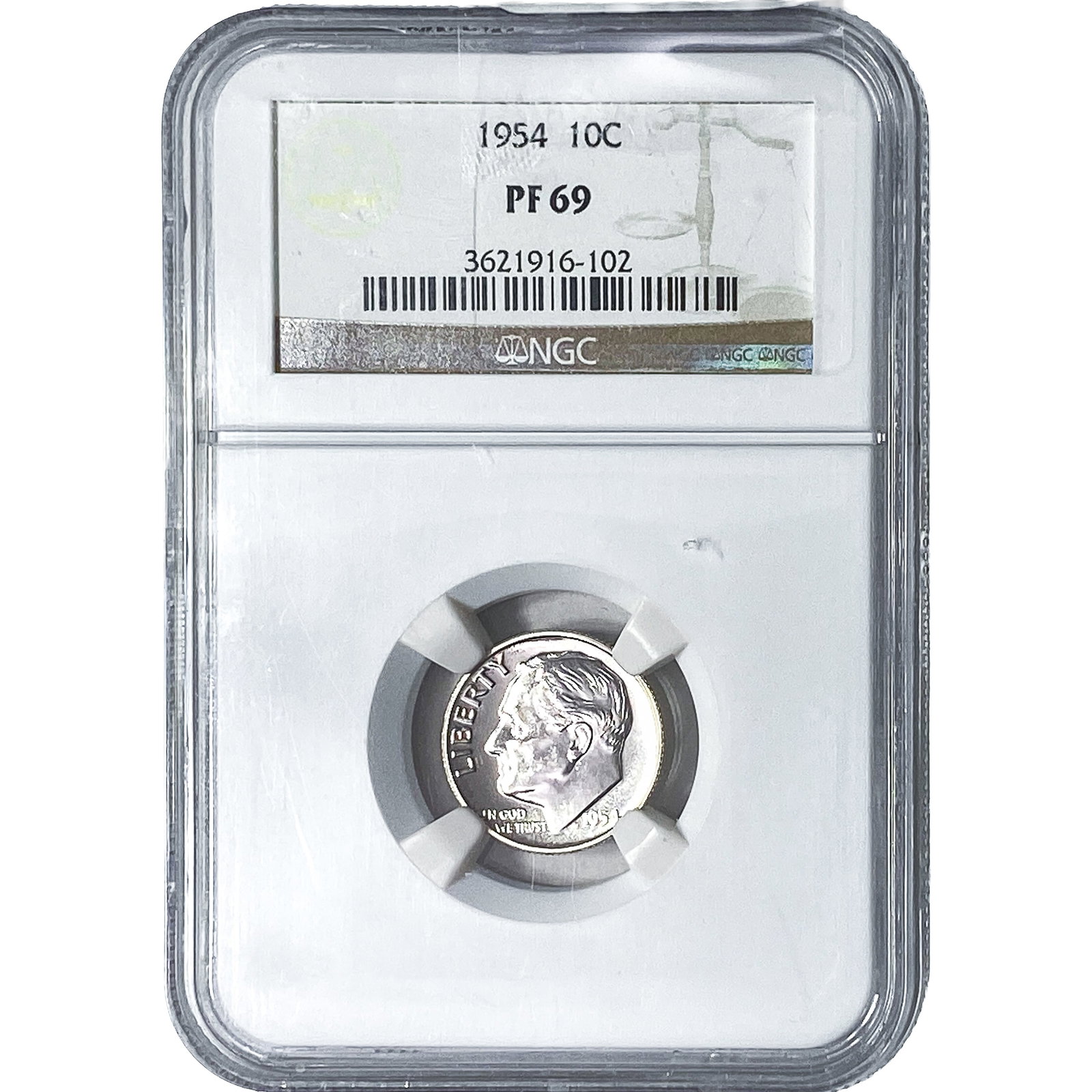 1954 Roosevelt Dime NGC PF69 (1 of 2)