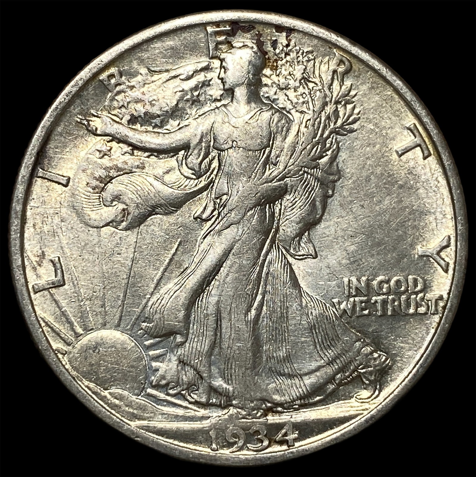 1934 Silver Half Dollar Walking Liberty UNCIRCULATED: 1934 Silver Half Dollar Walking Liberty UNCIRCULATED
