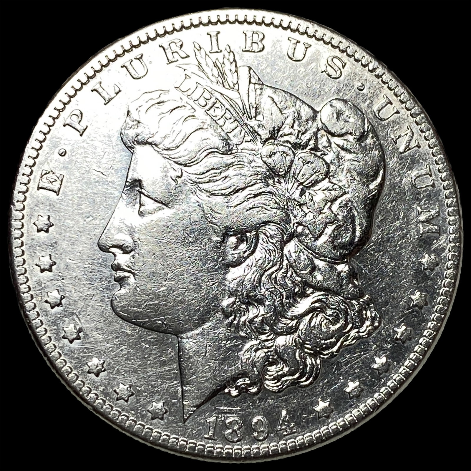 1894-S Silver Morgan Dollar CLOSELY UNCIRCULATED: 1894-S Silver Morgan Dollar CLOSELY UNCIRCULATED