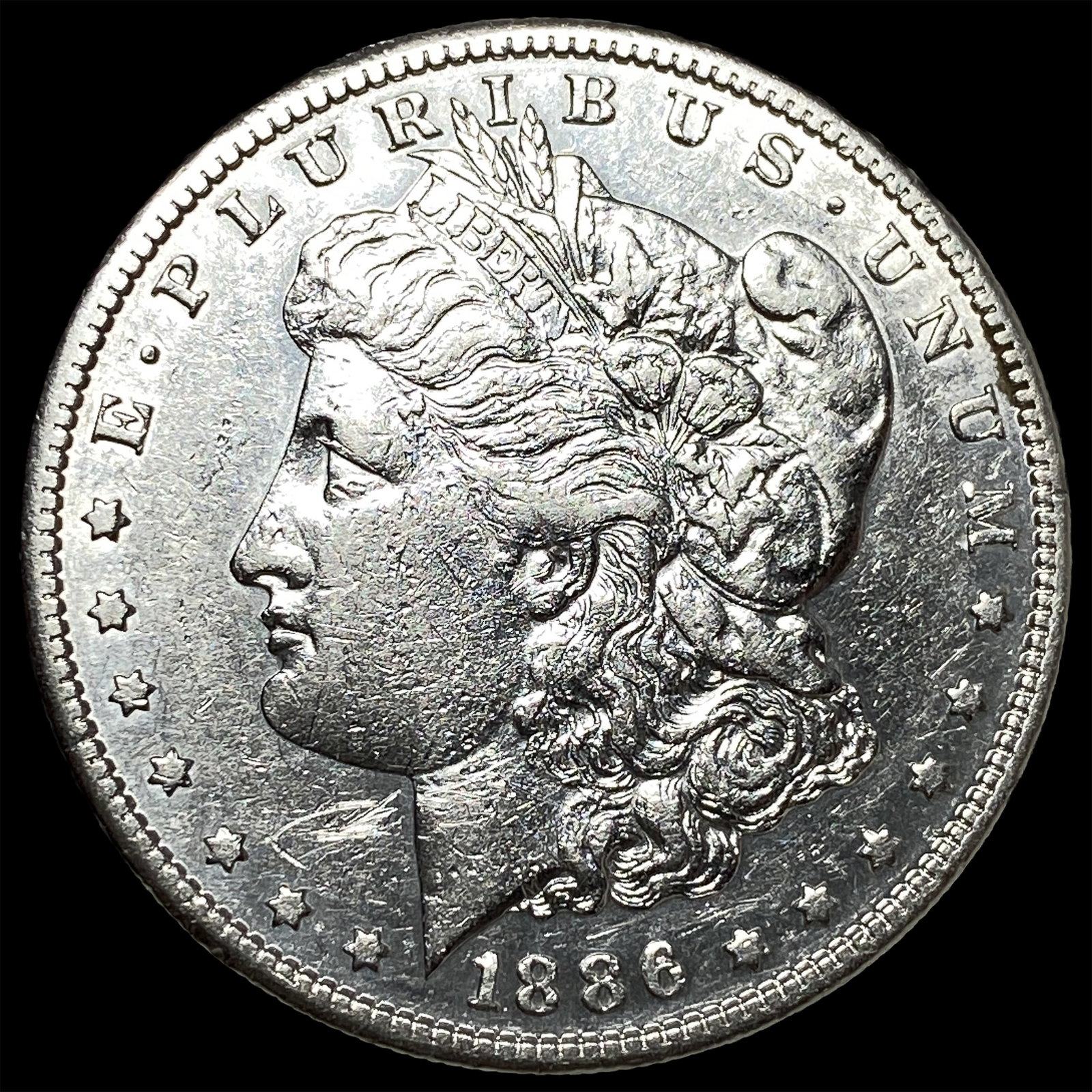 1886-S Silver Morgan Dollar CLOSELY UNCIRCULATED: 1886-S Silver Morgan Dollar CLOSELY UNCIRCULATED