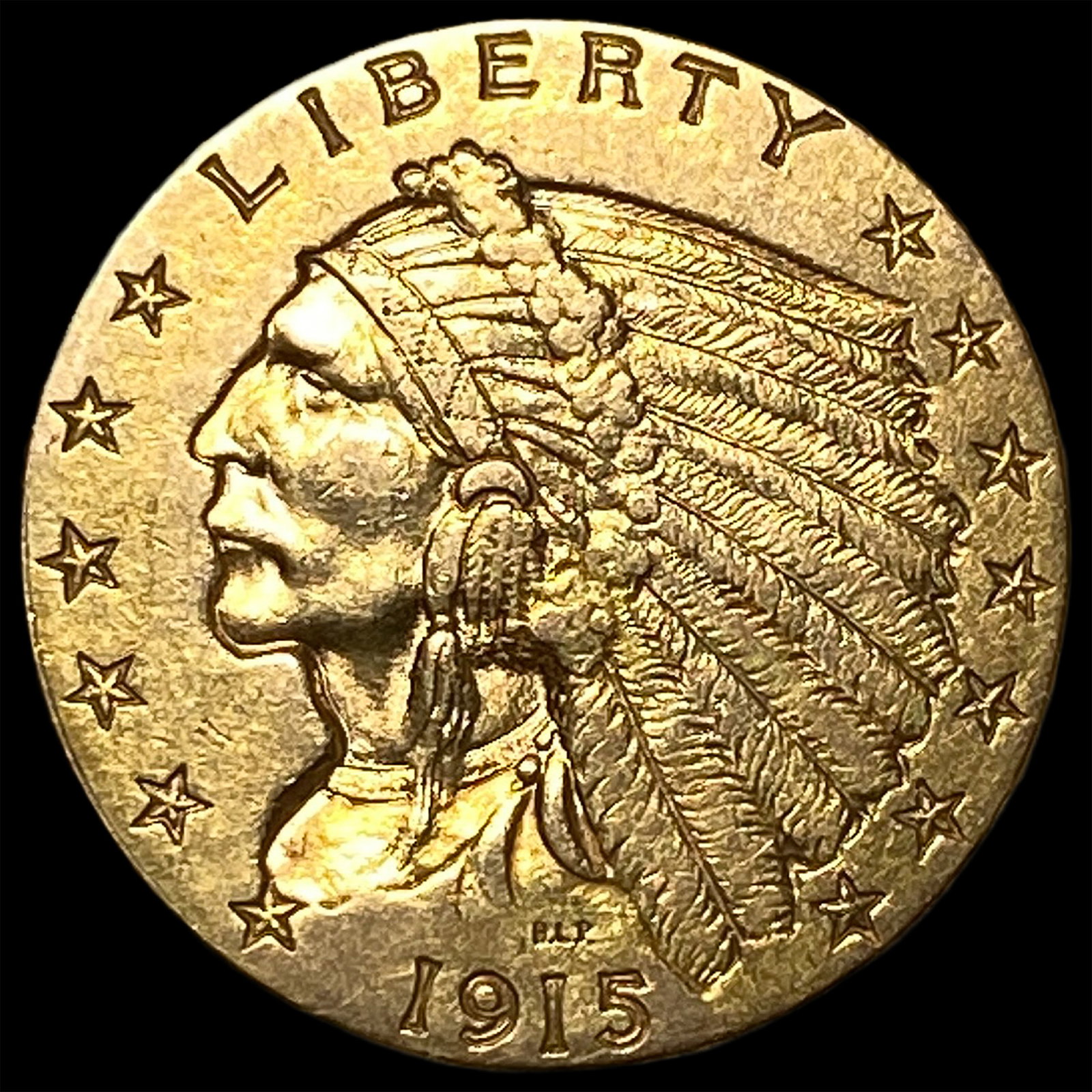 1915 Indian Head Gold $2.50 Quarter Eagle UNCIRCULATED: 1915 Indian Head Gold $2.50 Quarter Eagle UNCIRCULATED
