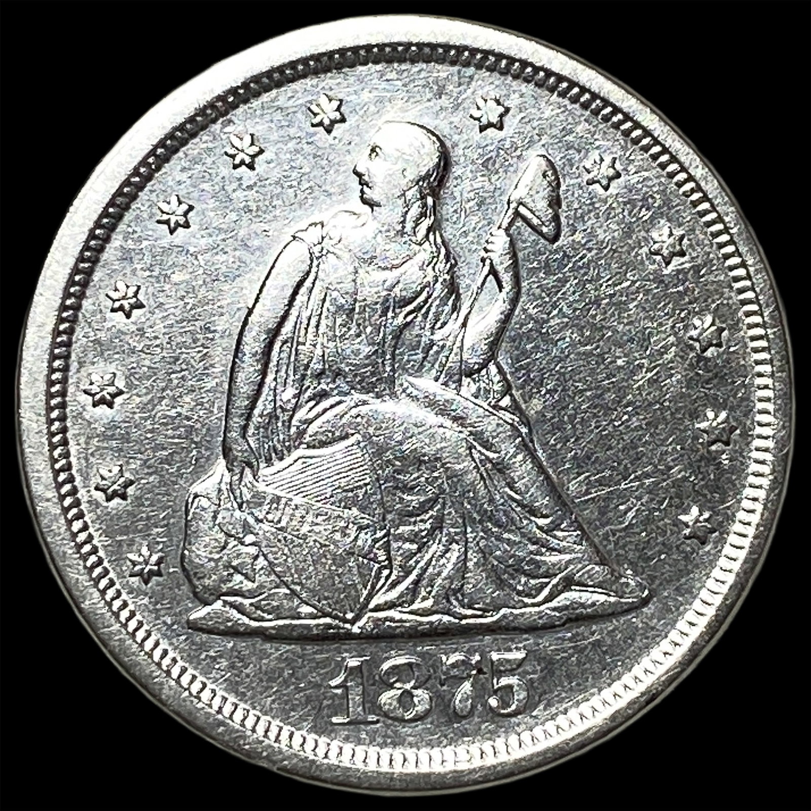 1875-S Silver Twenty Cents UNCIRCULATED (1 of 2)