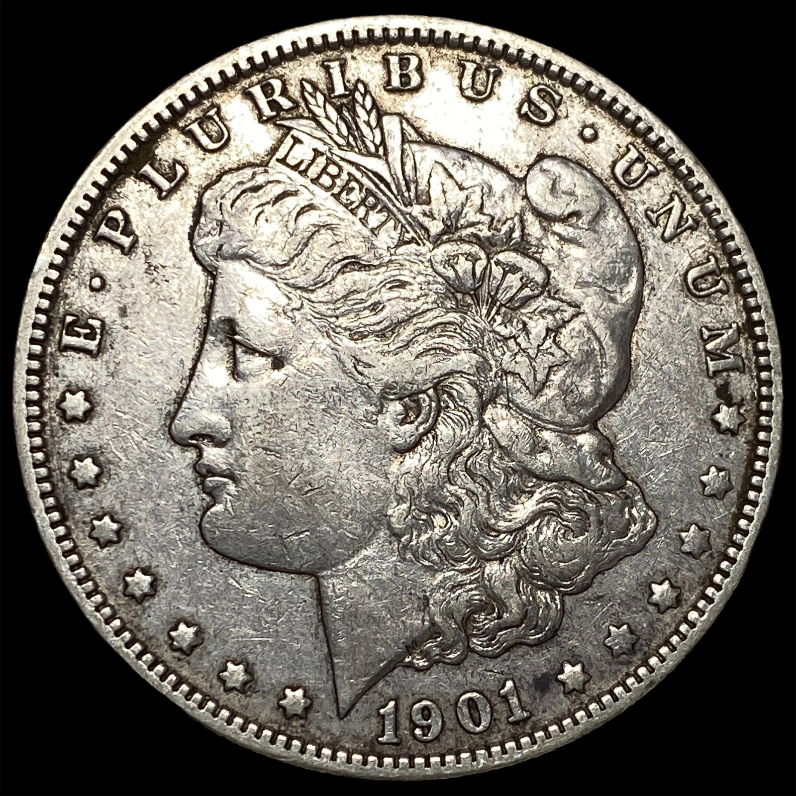 1901-O Silver Morgan Dollar NEARLY UNCIRCULATED: 1901-O Silver Morgan Dollar NEARLY UNCIRCULATED