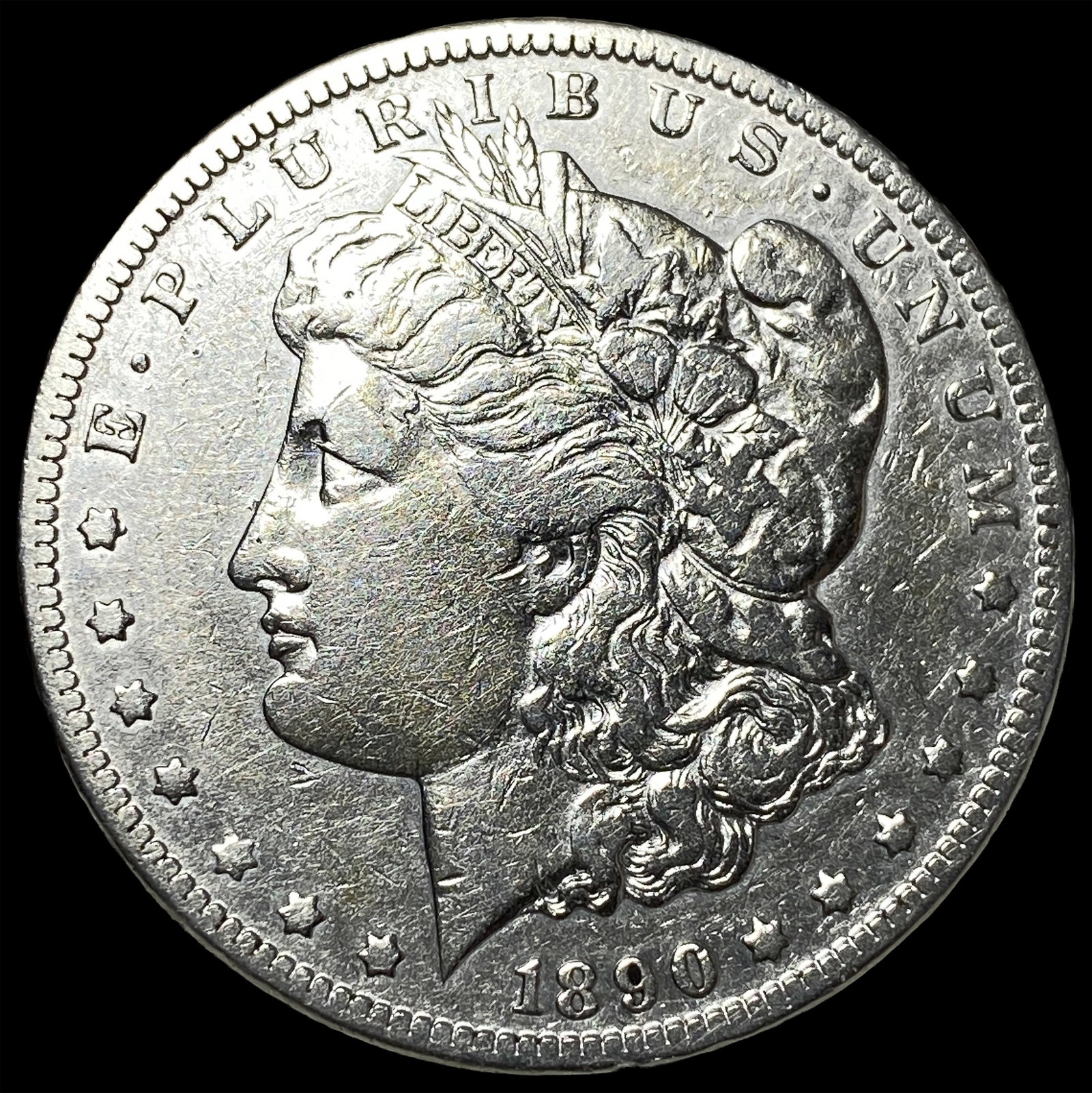 1890-CC Silver Morgan Dollar NEARLY UNCIRCULATED: 1890-CC Silver Morgan Dollar NEARLY UNCIRCULATED