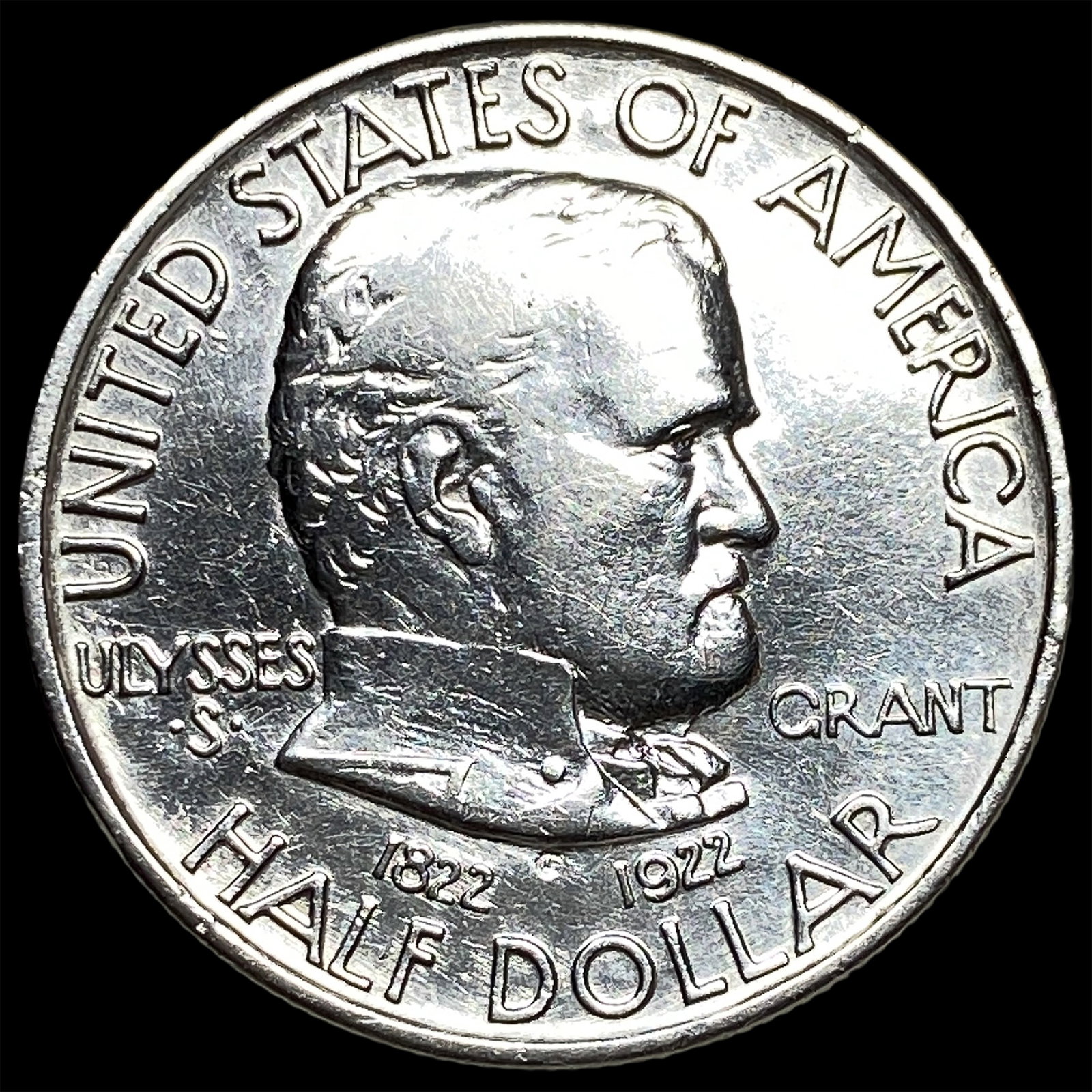 1922-S Silver Grant Memorial Half Dollar UNCIRCULATED: 1922-S Silver Grant Memorial Half Dollar UNCIRCULATED