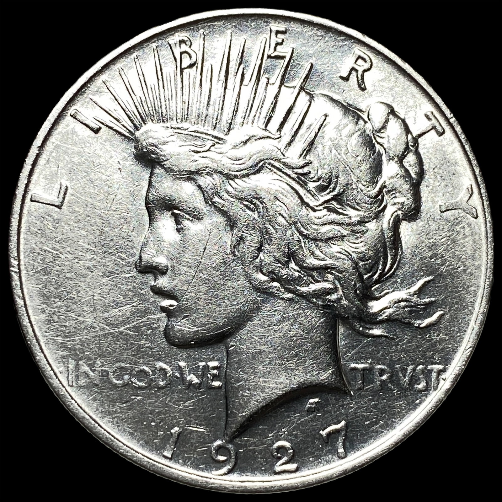 1927 Peace Silver Dollar CLOSELY UNCIRCULATED: 1927 Peace Silver Dollar CLOSELY UNCIRCULATED