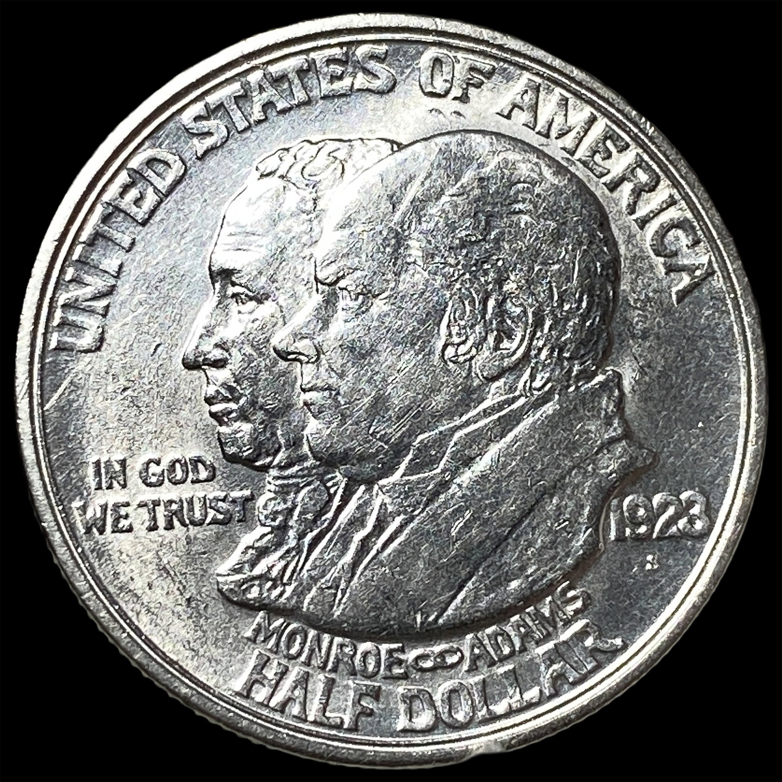 1923 Silver Monroe Doctrine Centennial Half Dollar UNCIRCULATED: 1923 Silver Monroe Doctrine Centennial Half Dollar UNCIRCULATED