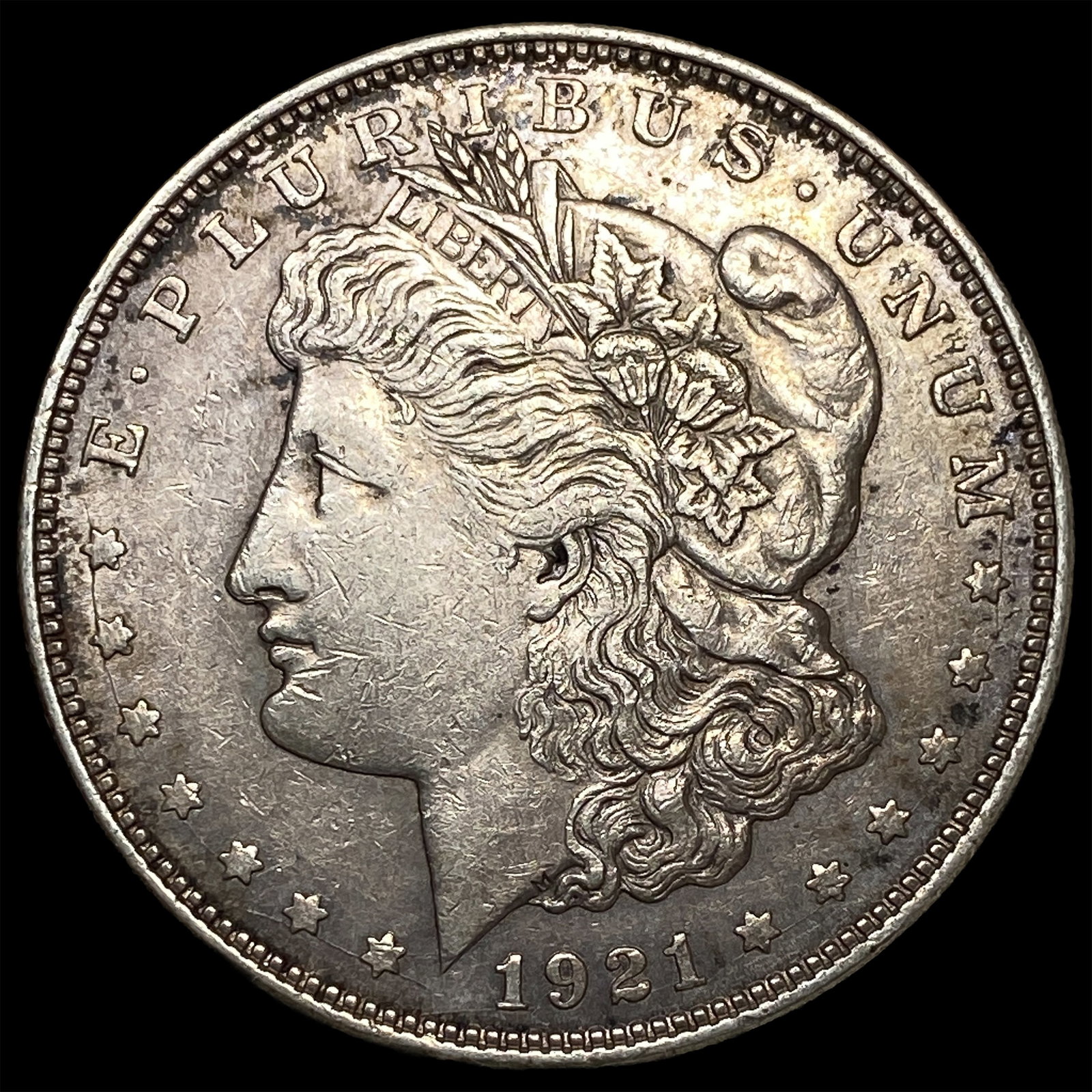 1921 Morgan Silver Dollar CLOSELY UNCIRCULATED: 1921 Morgan Silver Dollar CLOSELY UNCIRCULATED