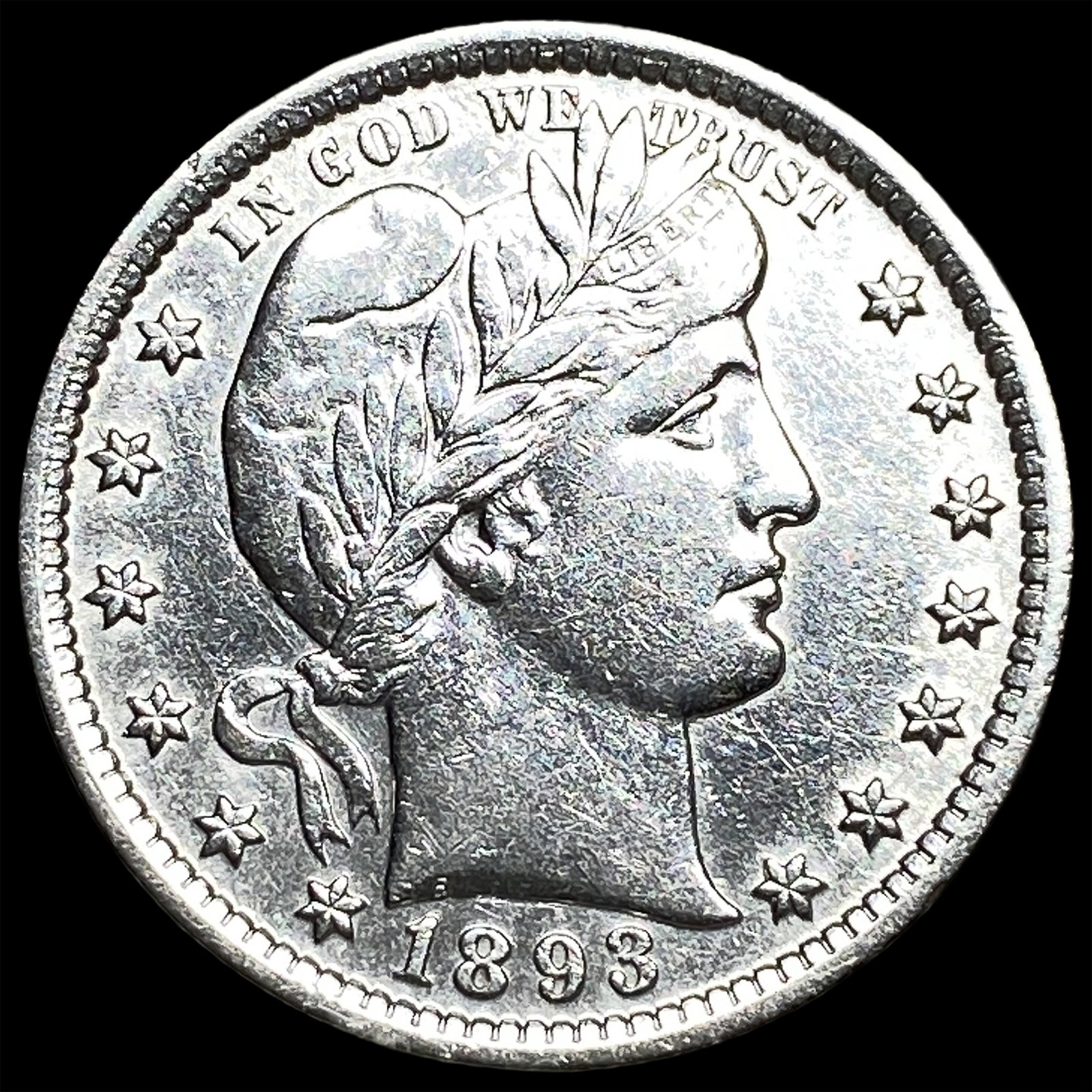 1893 Silver Barber Quarter UNCIRCULATED: 1893 Silver Barber Quarter UNCIRCULATED
