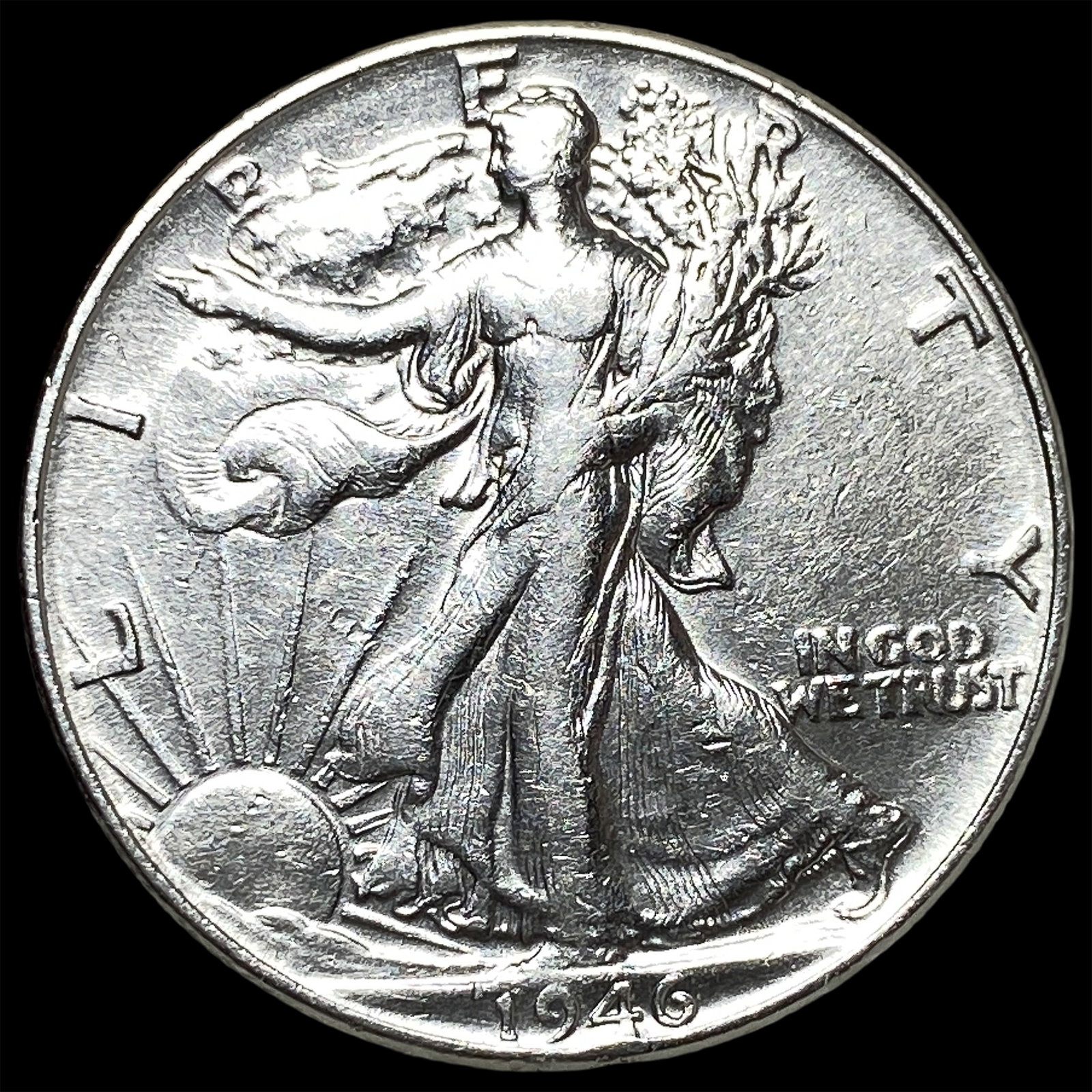 1946-S Silver Half Dollar CLOSELY UNCIRCULATED: 1946-S Silver Half Dollar CLOSELY UNCIRCULATED