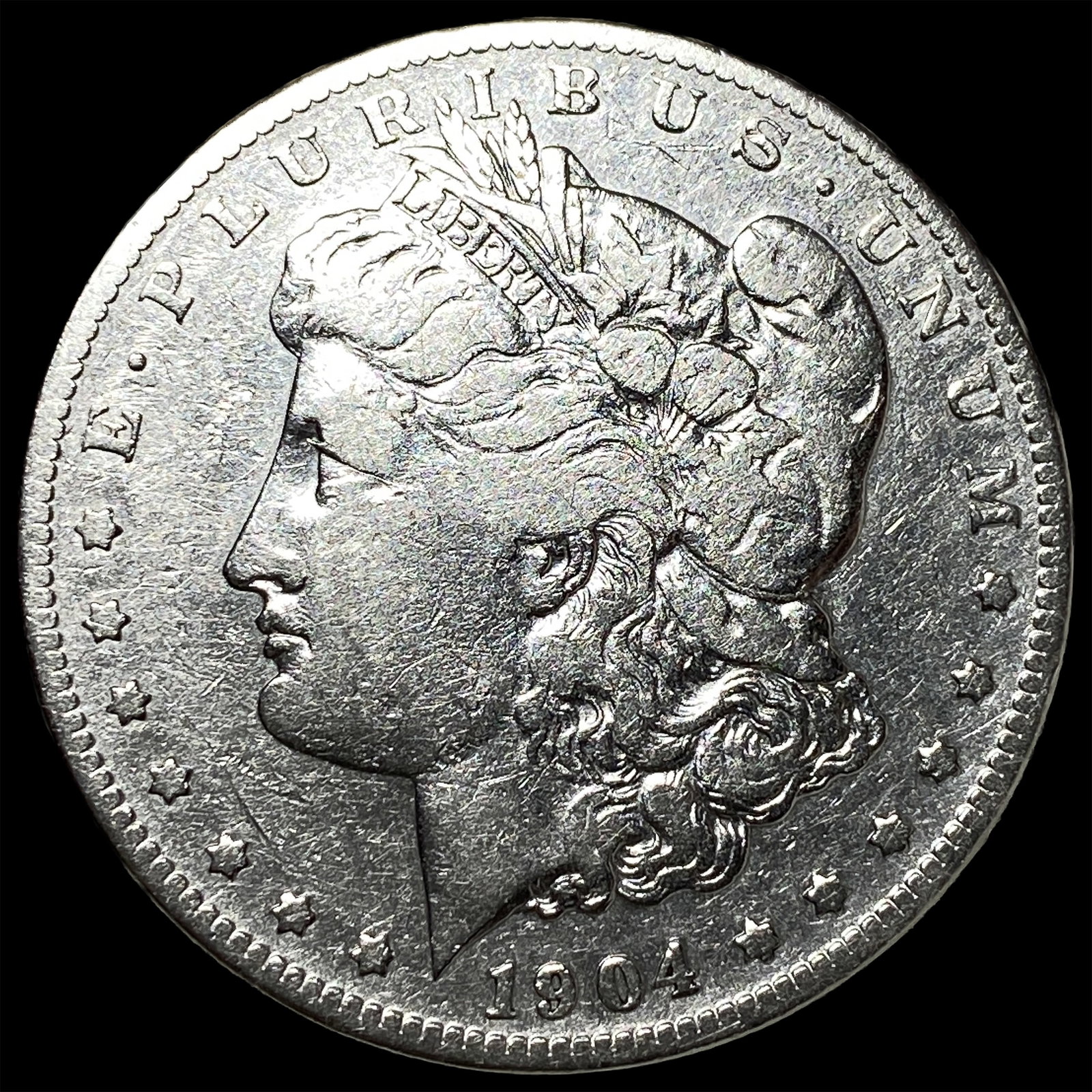 1904 Silver Morgan Dollar NEARLY UNCIRCULATED: 1904 Silver Morgan Dollar NEARLY UNCIRCULATED