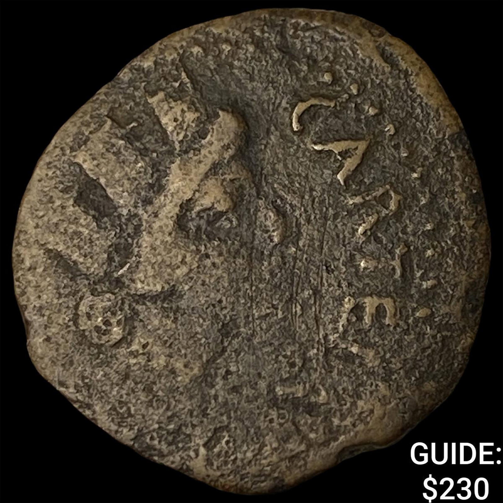 Hispania Carteia Roman Repub. Peried Bronze Semis (1 of 2)