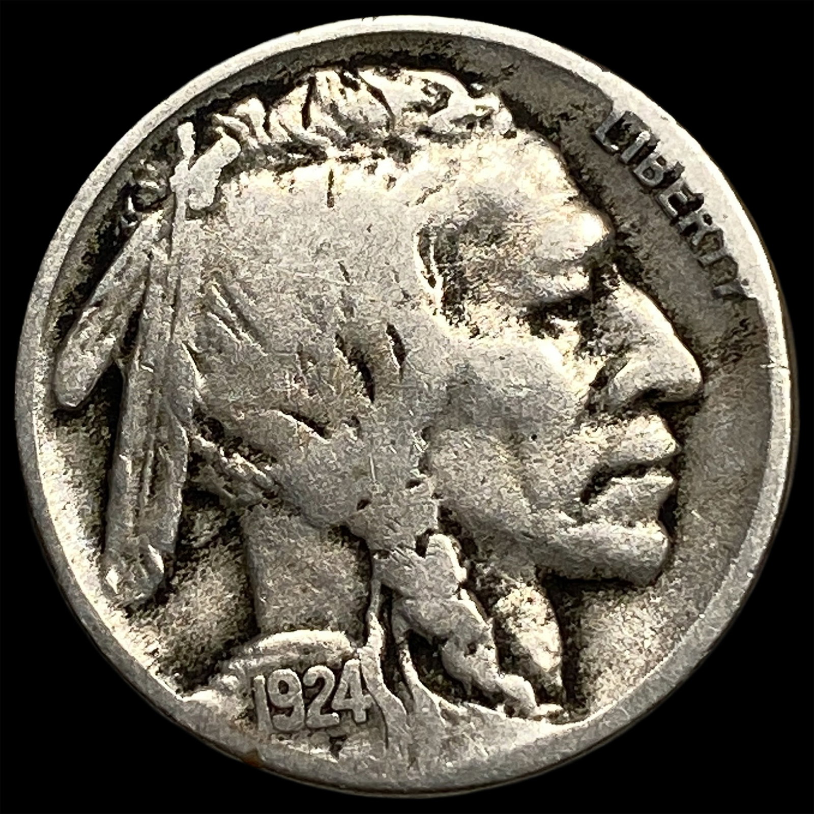 1924-S Nickel Five Cents Buffalo HIGH GRADE: 1924-S Nickel Five Cents Buffalo HIGH GRADE