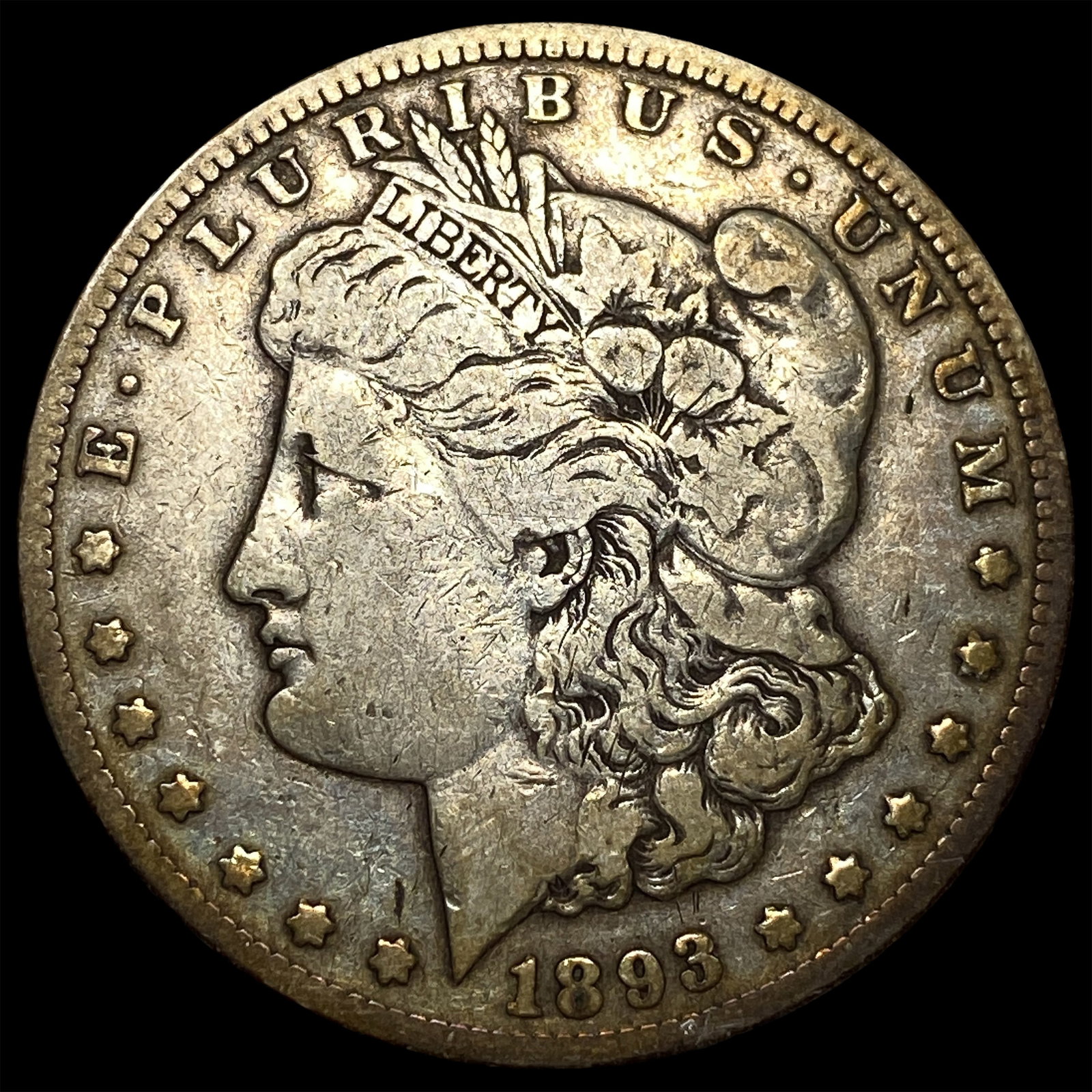 1893-CC Silver Morgan Dollar NEARLY UNCIRCULATED (1 of 2)