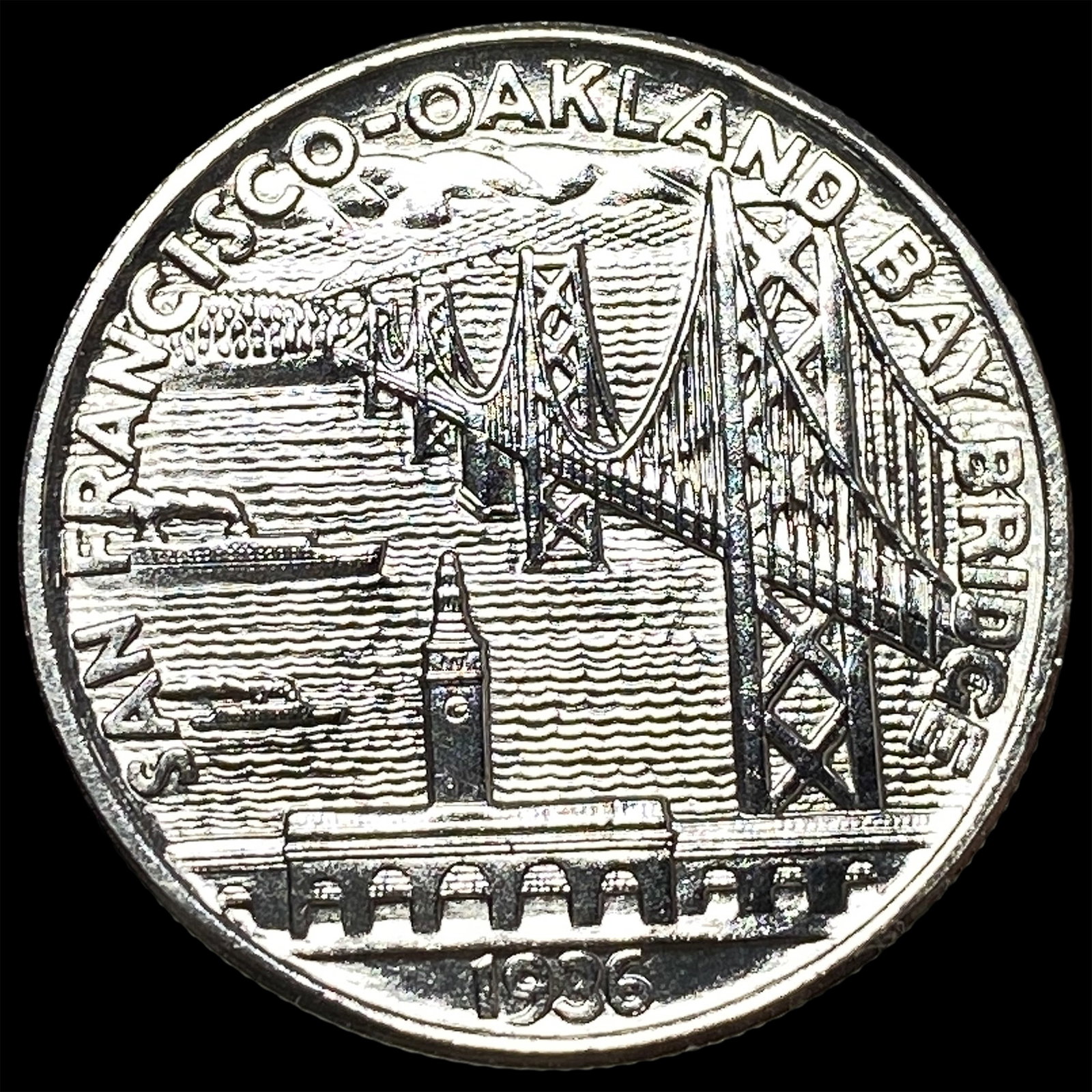 1936 Silver Half Dollar San Francisco-Oakland Bay Bridge Commemorative UNCIRCULATED: 1936 Silver Half Dollar San Francisco-Oakland Bay Bridge Commemorative UNCIRCULATED