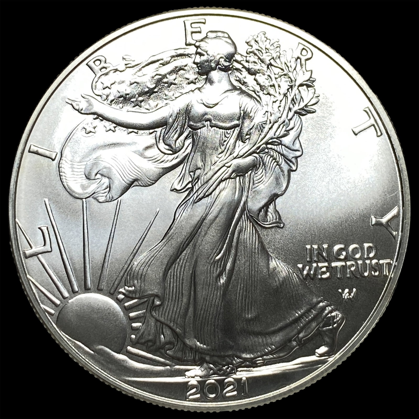 2021 Silver American Eagle $1 Type 2 GEM BU (1 of 2)