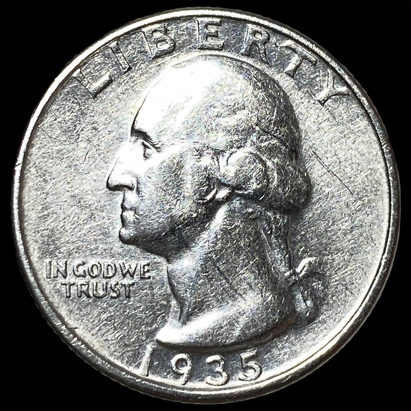 1935-D Silver Washington Quarter CHOICE AU: 1935-D Silver Washington Quarter CHOICE AU