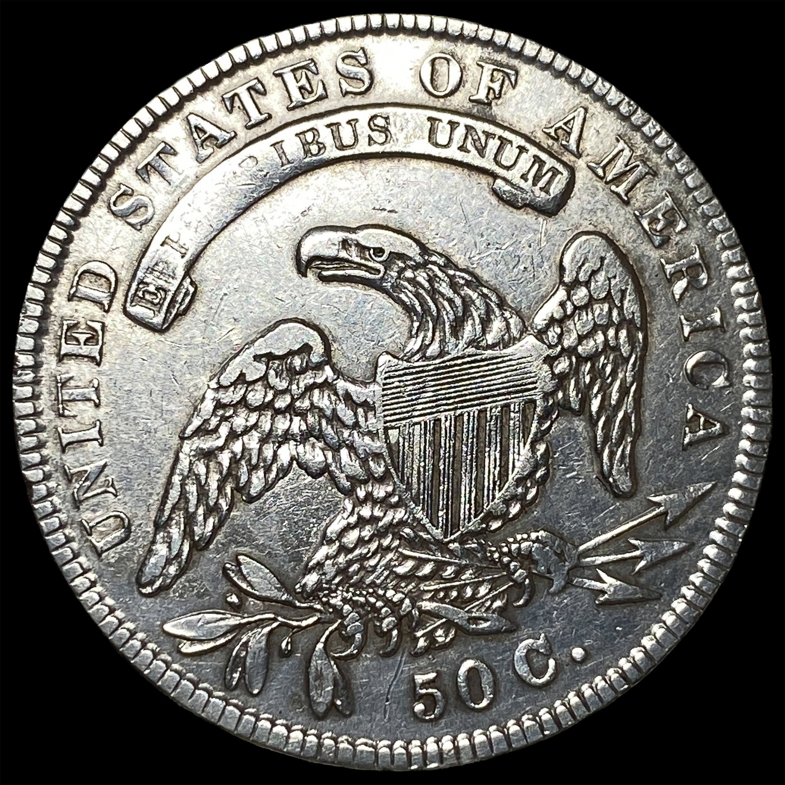1834 Capped Bust Half Dollar CLOSELY UNCIRCULATED - 2