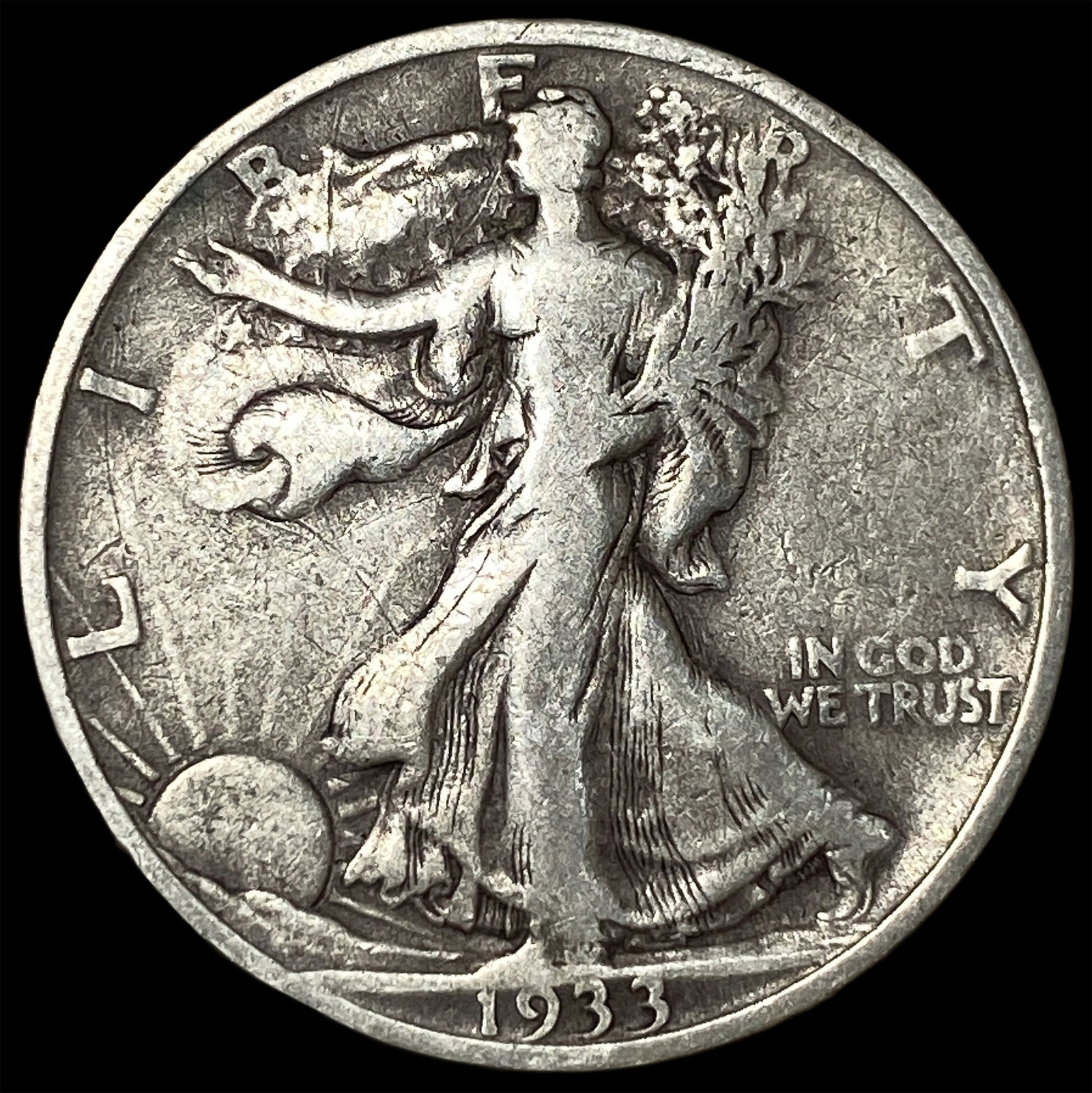 1933 Walking Liberty Half Dollar NEARLY UNCIRCULATED (1 of 2)