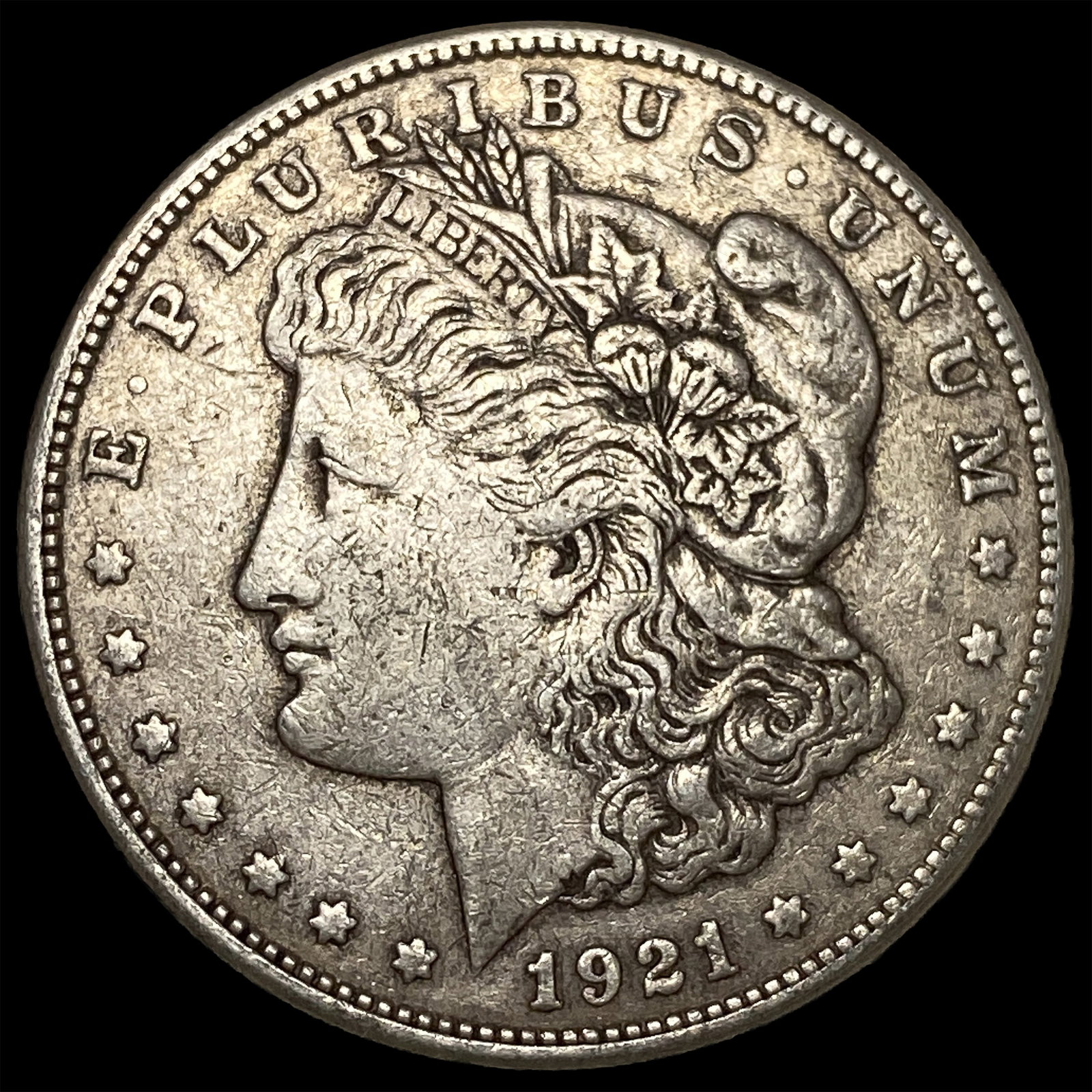 1921-S Silver Morgan Dollar NEARLY UNCIRCULATED: 1921-S Silver Morgan Dollar NEARLY UNCIRCULATED