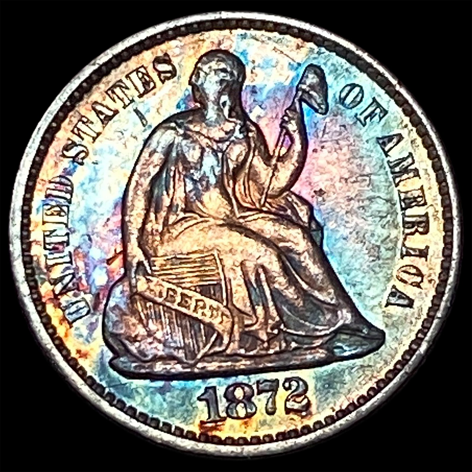 1872 Silver Half Dime UNCIRCULATED: 1872 Silver Half Dime UNCIRCULATED