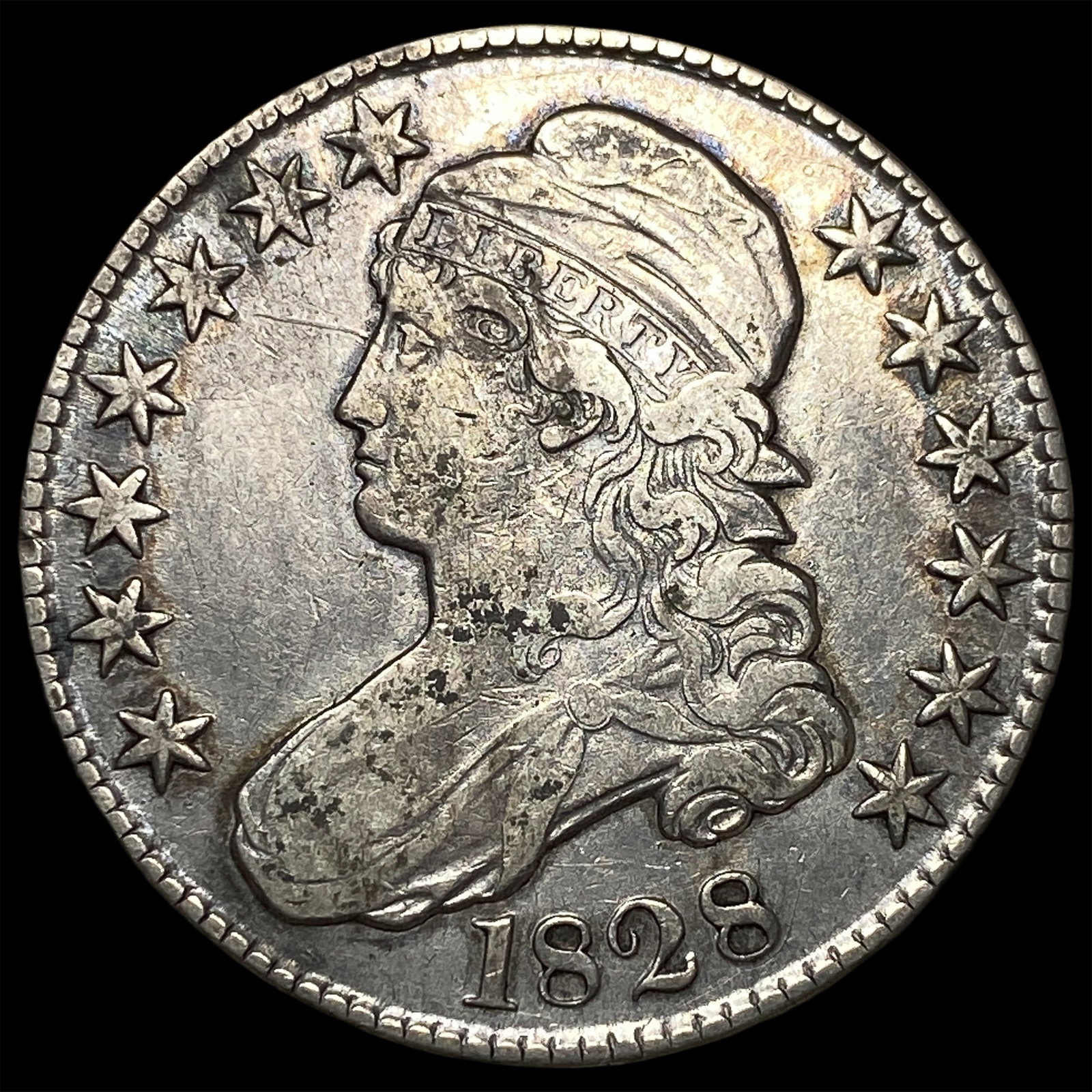 1828 Capped Bust Half Dollar CLOSELY UNCIRCULATED