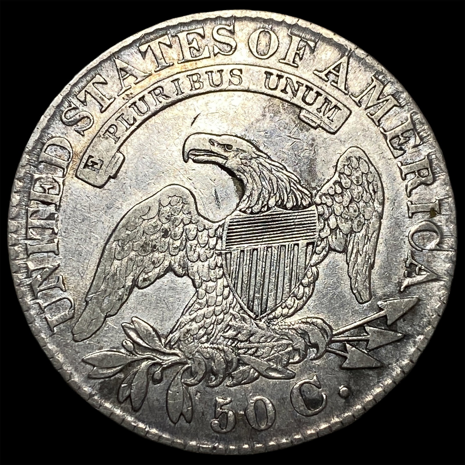 1828 Capped Bust Half Dollar CLOSELY UNCIRCULATED - 2