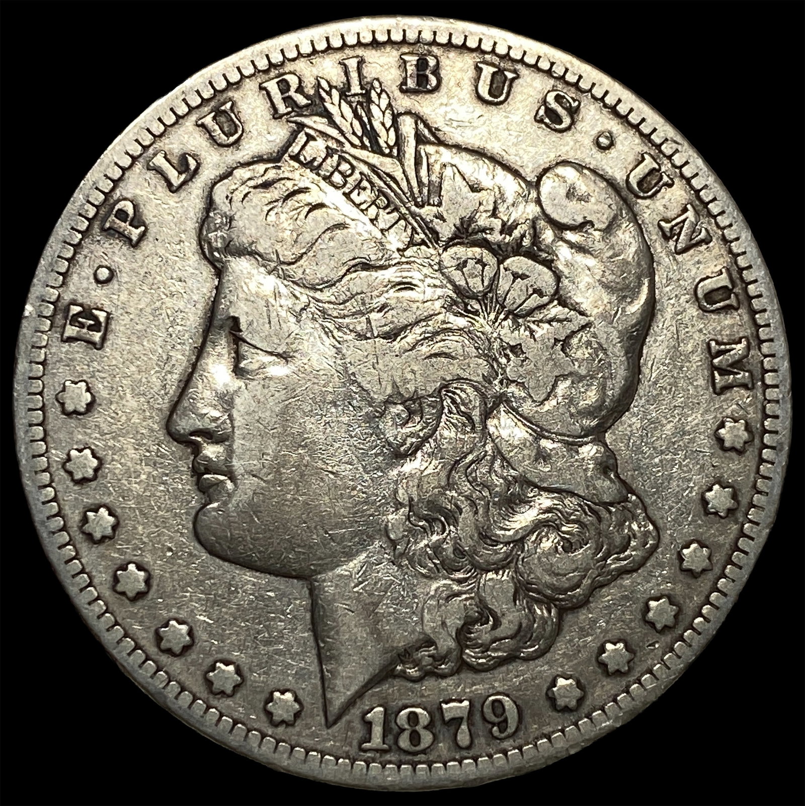 1879-CC Silver Morgan Dollar ABOUT UNCIRCULATED: 1879-CC Silver Morgan Dollar ABOUT UNCIRCULATED