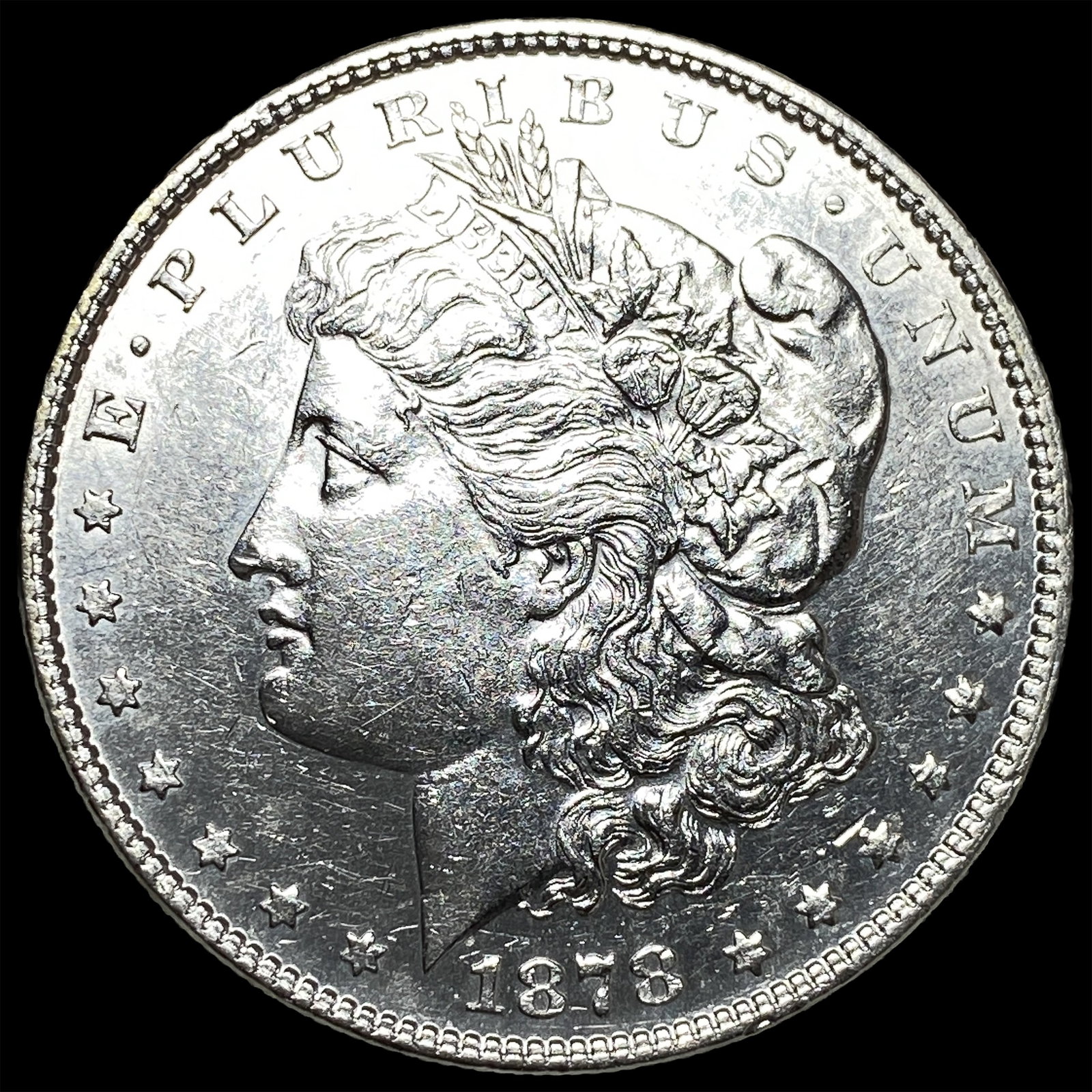 1878 Morgan Silver Dollar CHOICE AU: 1878 Morgan Silver Dollar CHOICE AU
