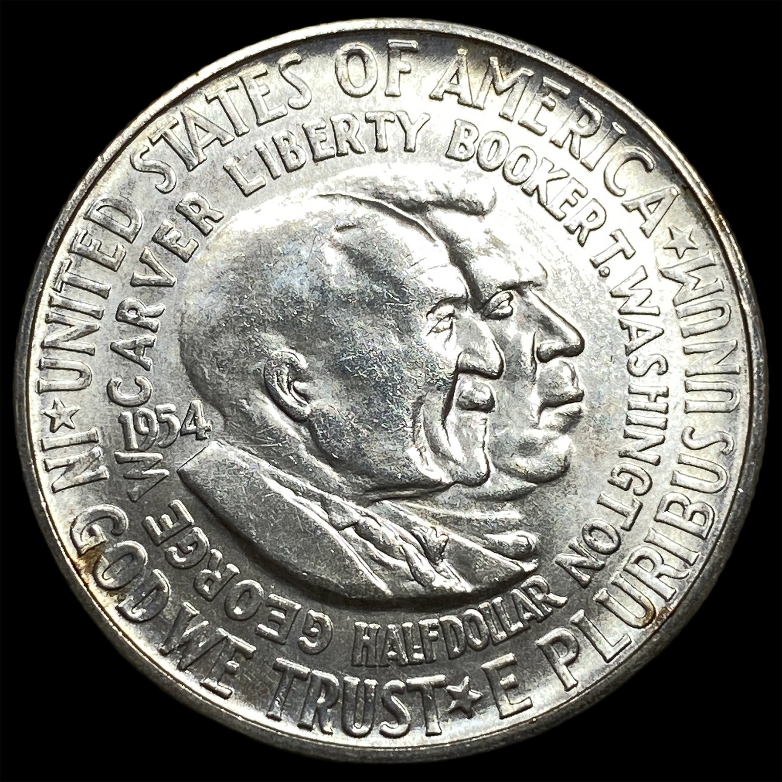 1954-S Silver Booker T. Washington/Carver Half Dollar UNCIRCULATED (1 of 2)