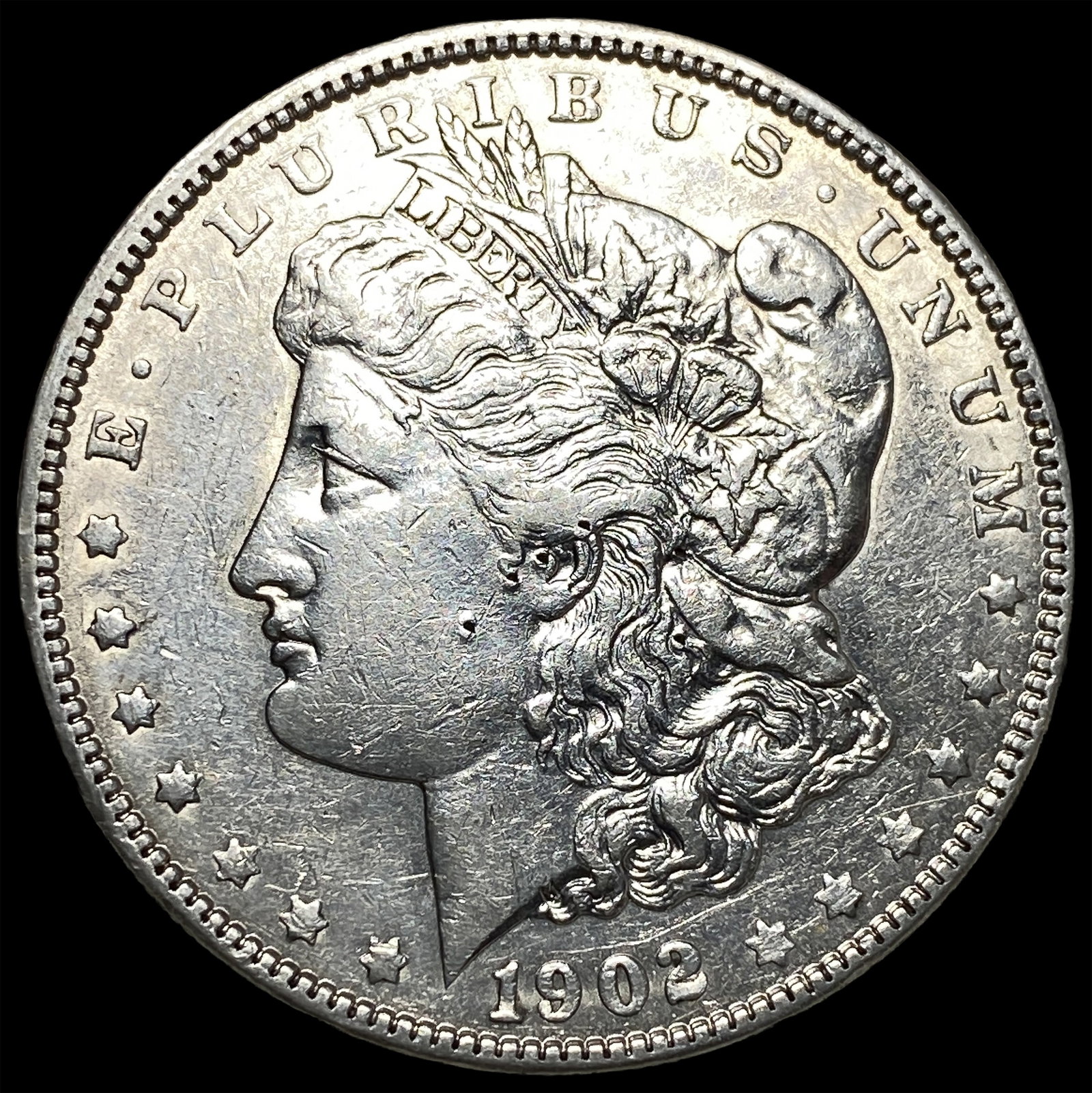 1902 Morgan Silver Dollar CLOSELY UNCIRCULATED: 1902 Morgan Silver Dollar CLOSELY UNCIRCULATED
