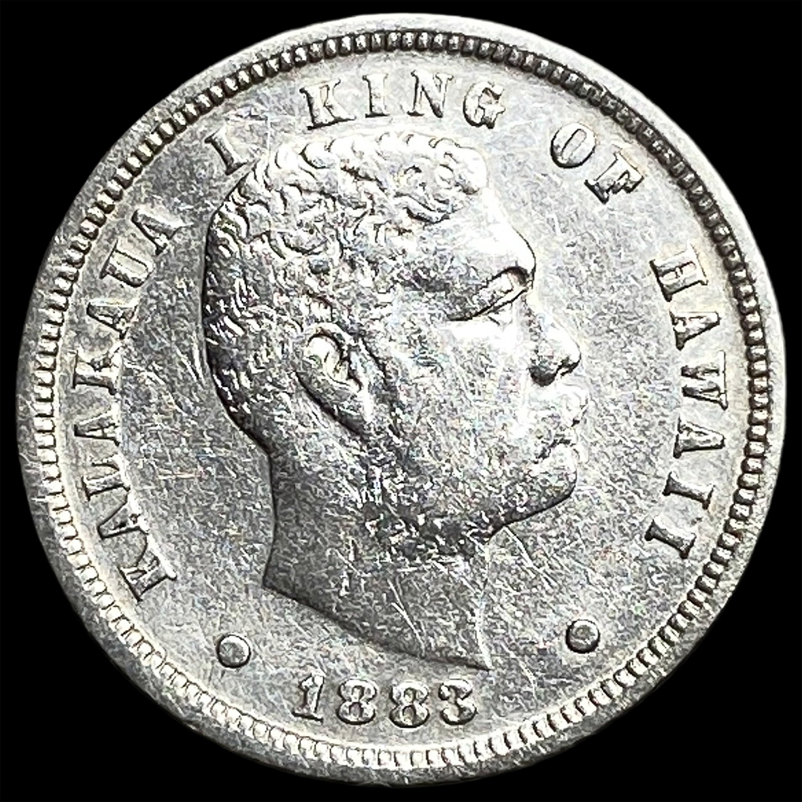 1883 Silver Dime Hawaii CLOSELY UNCIRCULATED (1 of 2)