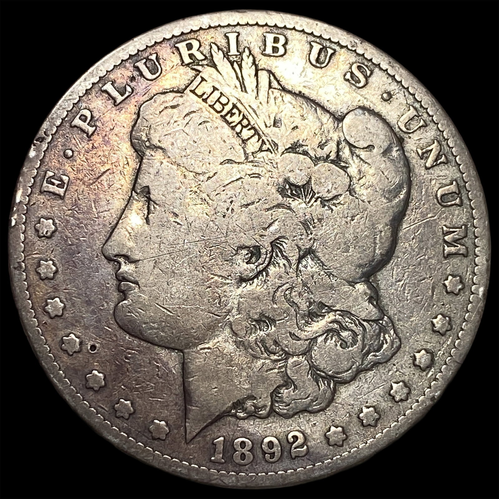 1892-S Silver Morgan Dollar LIGHTLY CIRCULATED: 1892-S Silver Morgan Dollar LIGHTLY CIRCULATED