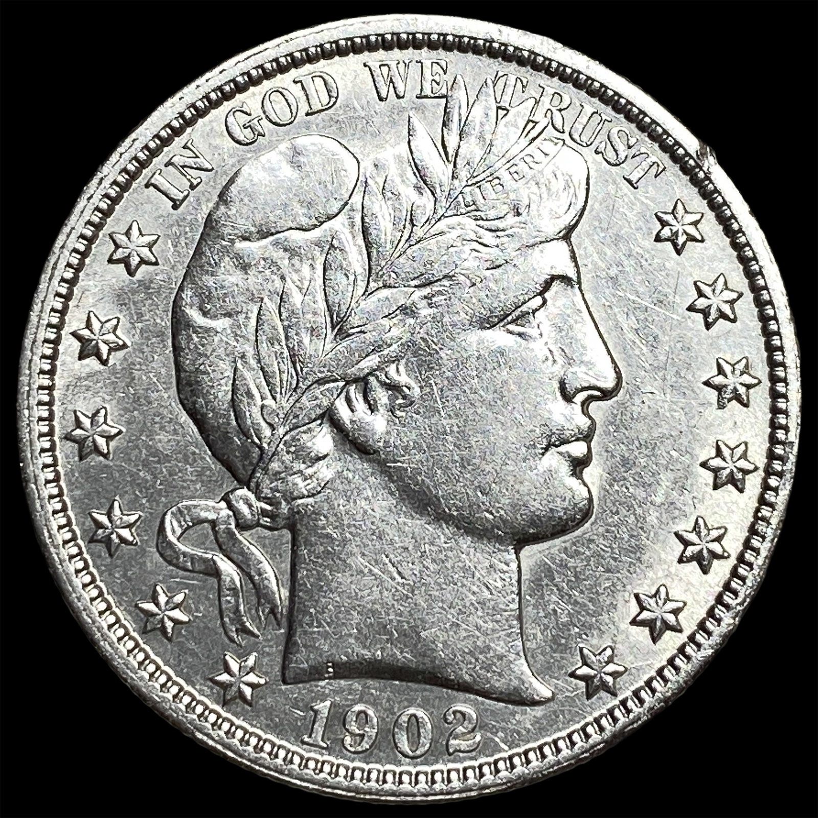1902-O Silver Barber Half Dollar CHOICE AU (1 of 2)