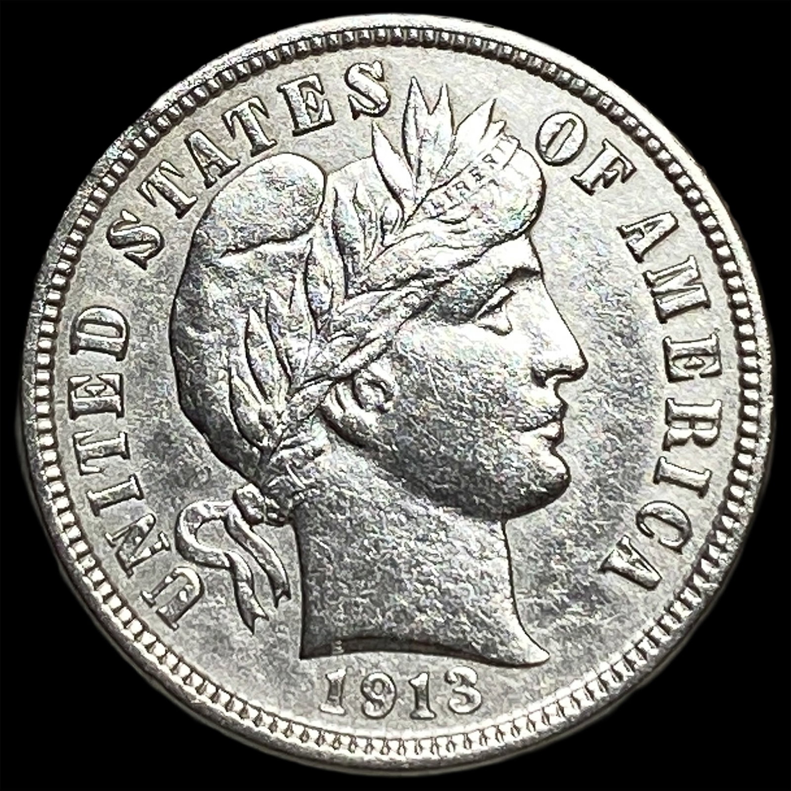 1913 Silver Barber Dime UNCIRCULATED: 1913 Silver Barber Dime UNCIRCULATED