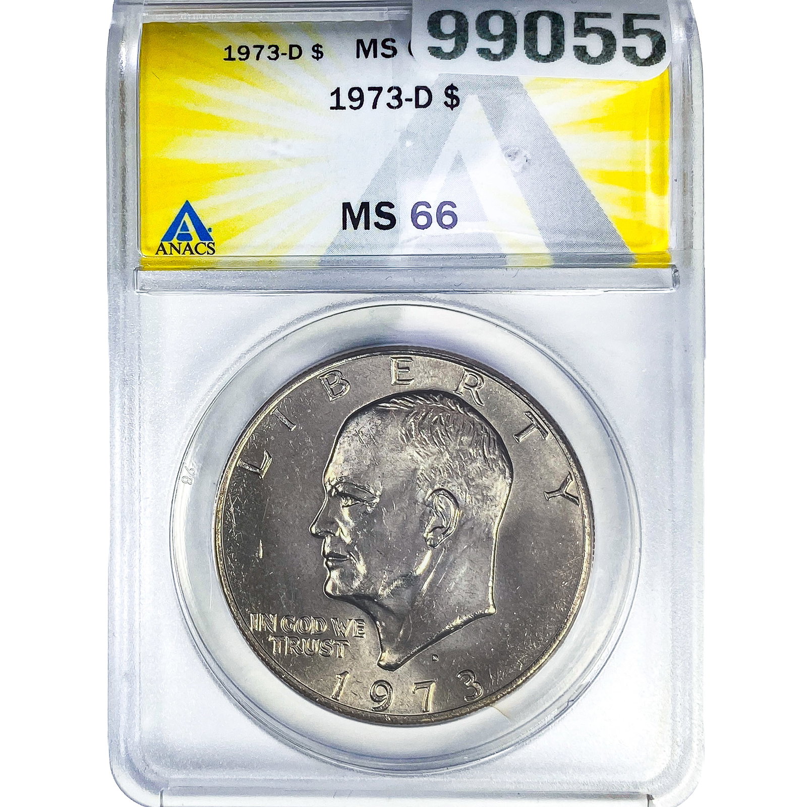 1973-D Eisenhower Dollar ANACS MS66 (1 of 2)