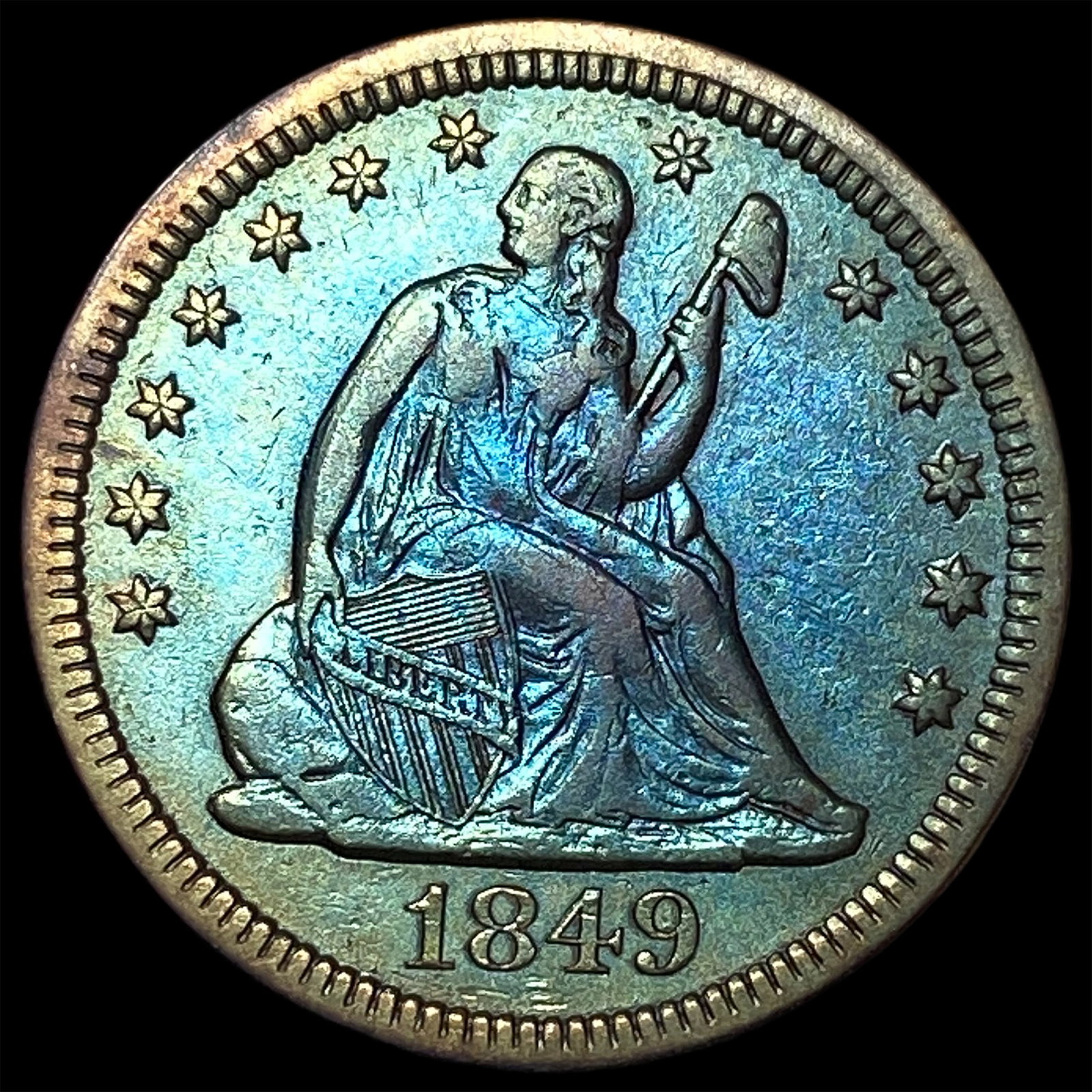 1849 Seated Liberty Quarter CLOSELY UNCIRCULATED (1 of 2)