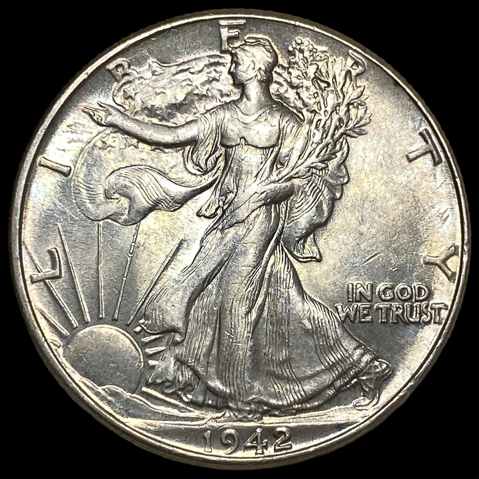 1942 Silver Half Dollar Walking Liberty UNCIRCULATED: 1942 Silver Half Dollar Walking Liberty UNCIRCULATED