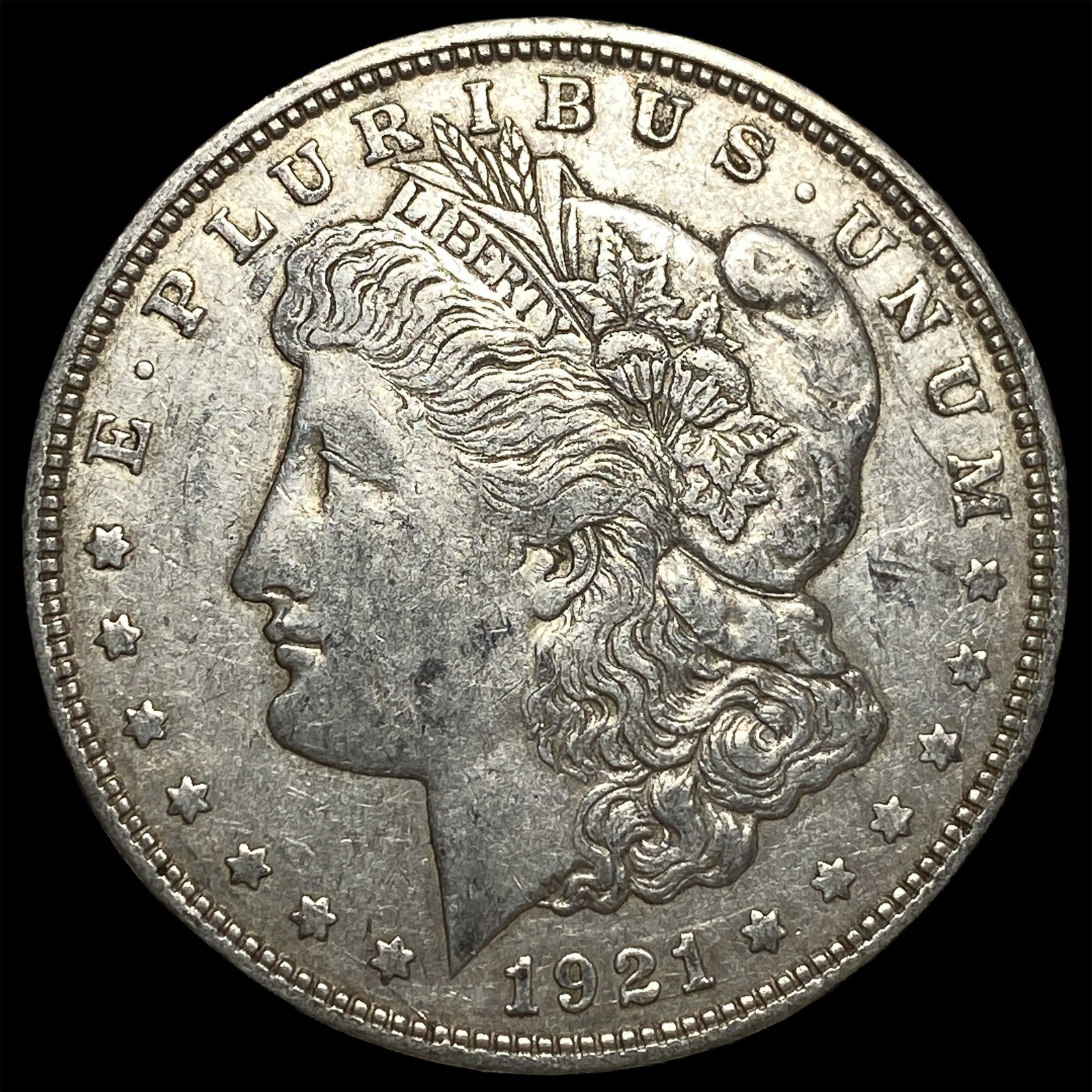 1921-D Silver Morgan Dollar NEARLY UNCIRCULATED: 1921-D Silver Morgan Dollar NEARLY UNCIRCULATED