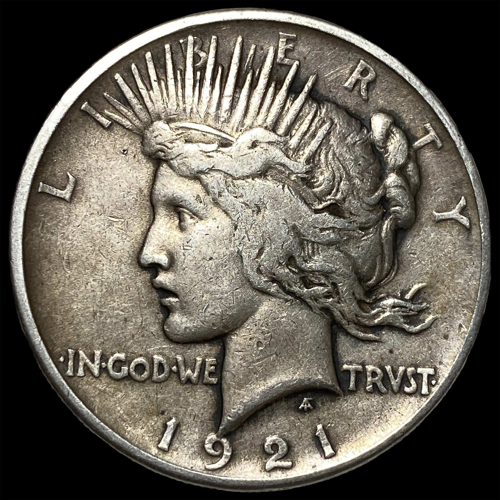 1921 Silver Peace Dollar NEARLY UNCIRCULATED: 1921 Silver Peace Dollar NEARLY UNCIRCULATED