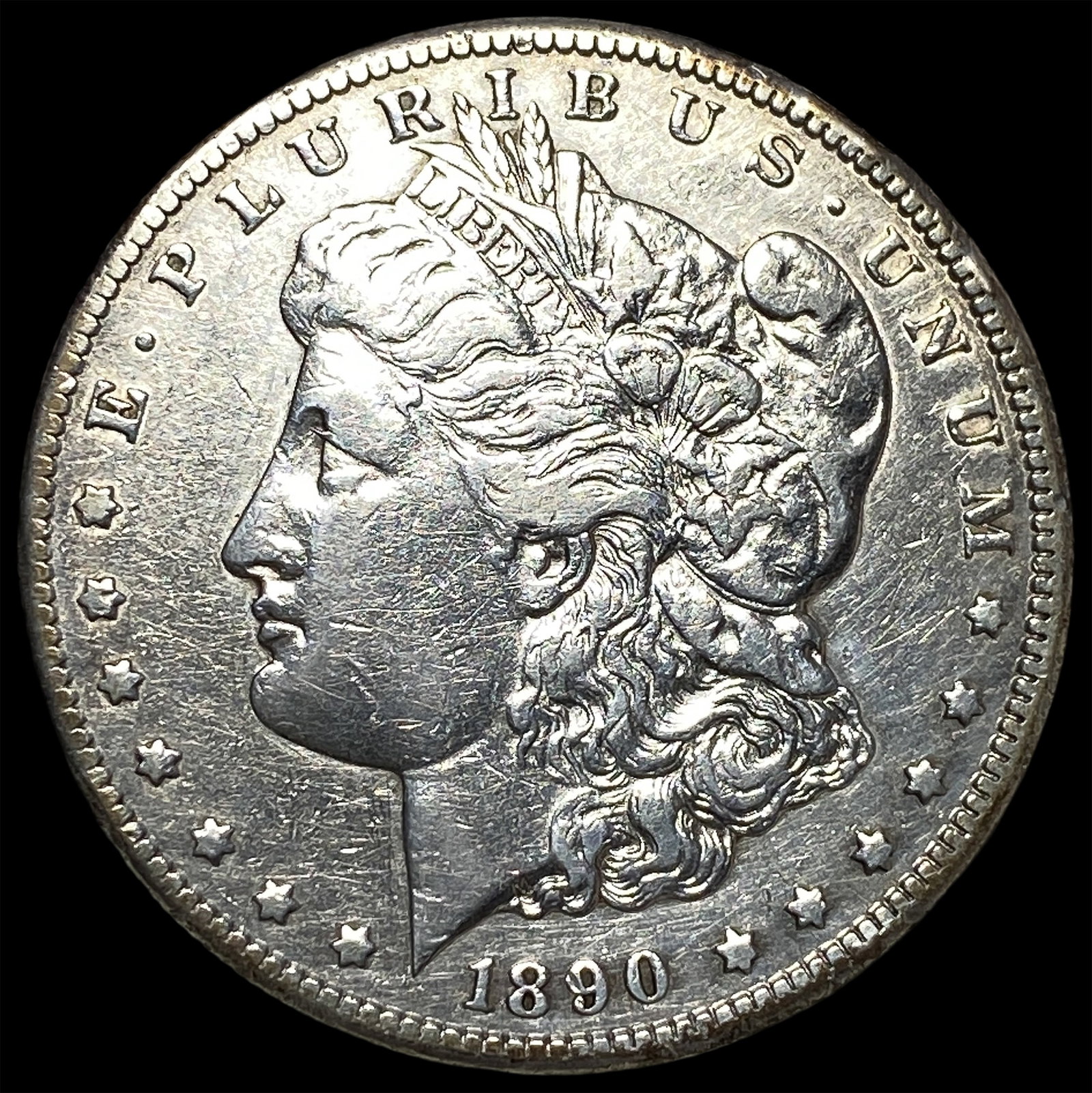1890-CC Silver Morgan Dollar CLOSELY UNCIRCULATED (1 of 2)