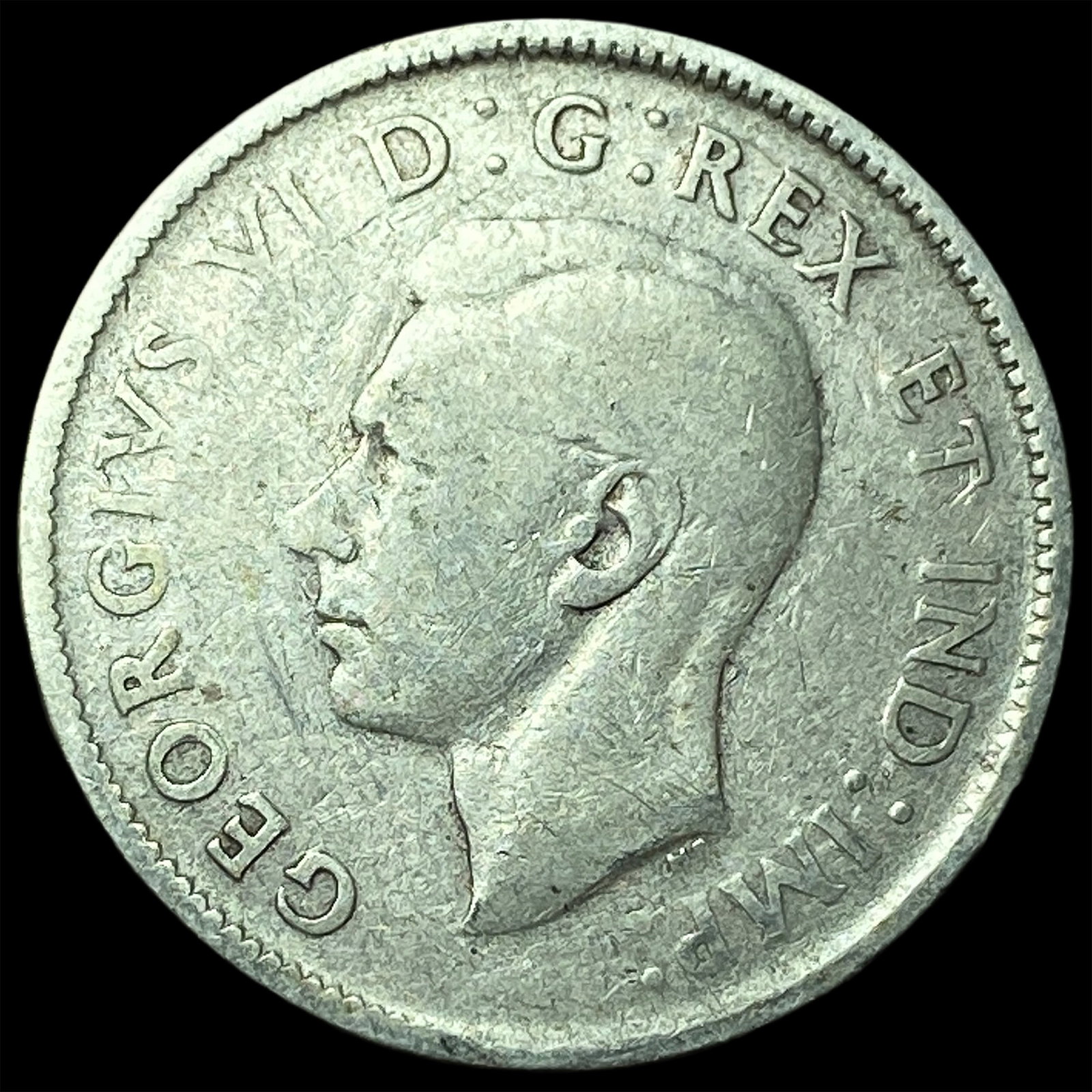 1943 Canada Silver 25 Cents ABOUT UNCIRCULATED: 1943 Canada Silver 25 Cents ABOUT UNCIRCULATED